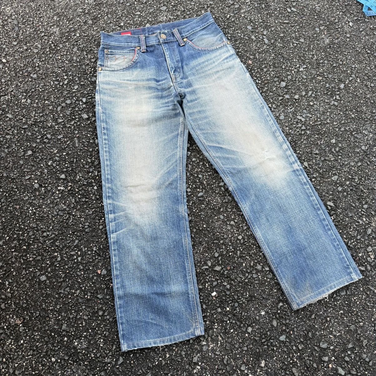 Edwin W32 VINTAGE EDWIN BLUE TRIP DENIM JEANS PANTS Size US 32 / EU 48 - 2 Thumbnail