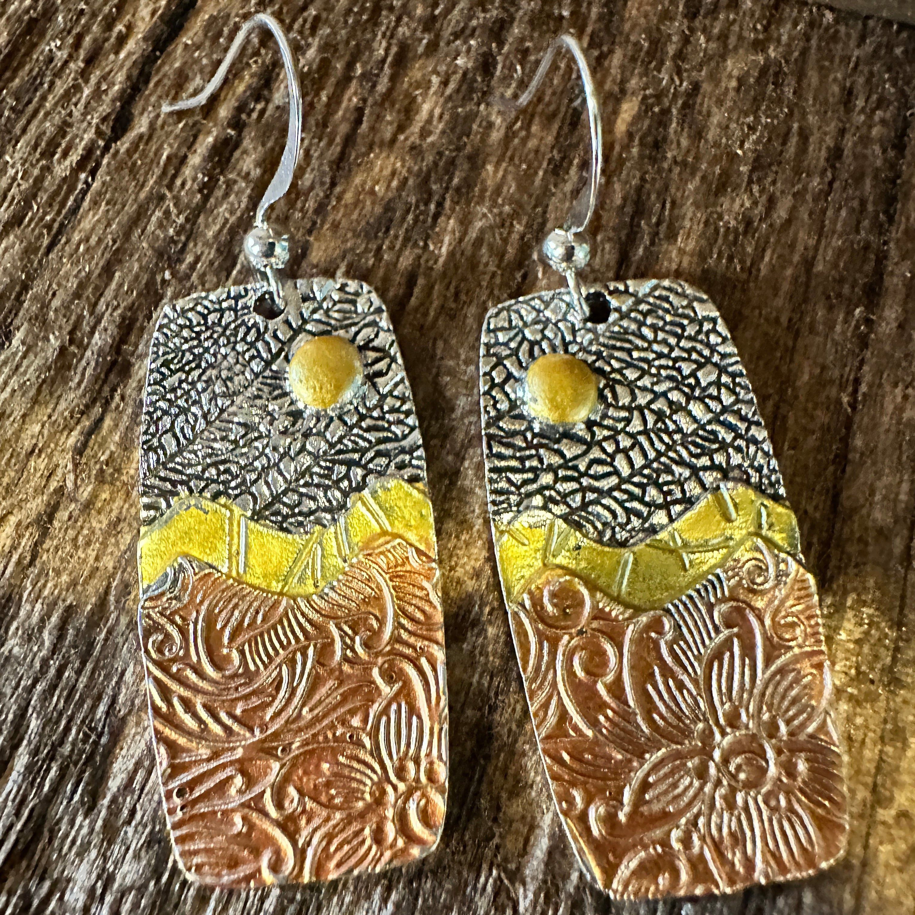Other Handmade Bohemian Hippie Copper Dangle Earring, Retro Ethnic Size ONE SIZE - 7 Thumbnail