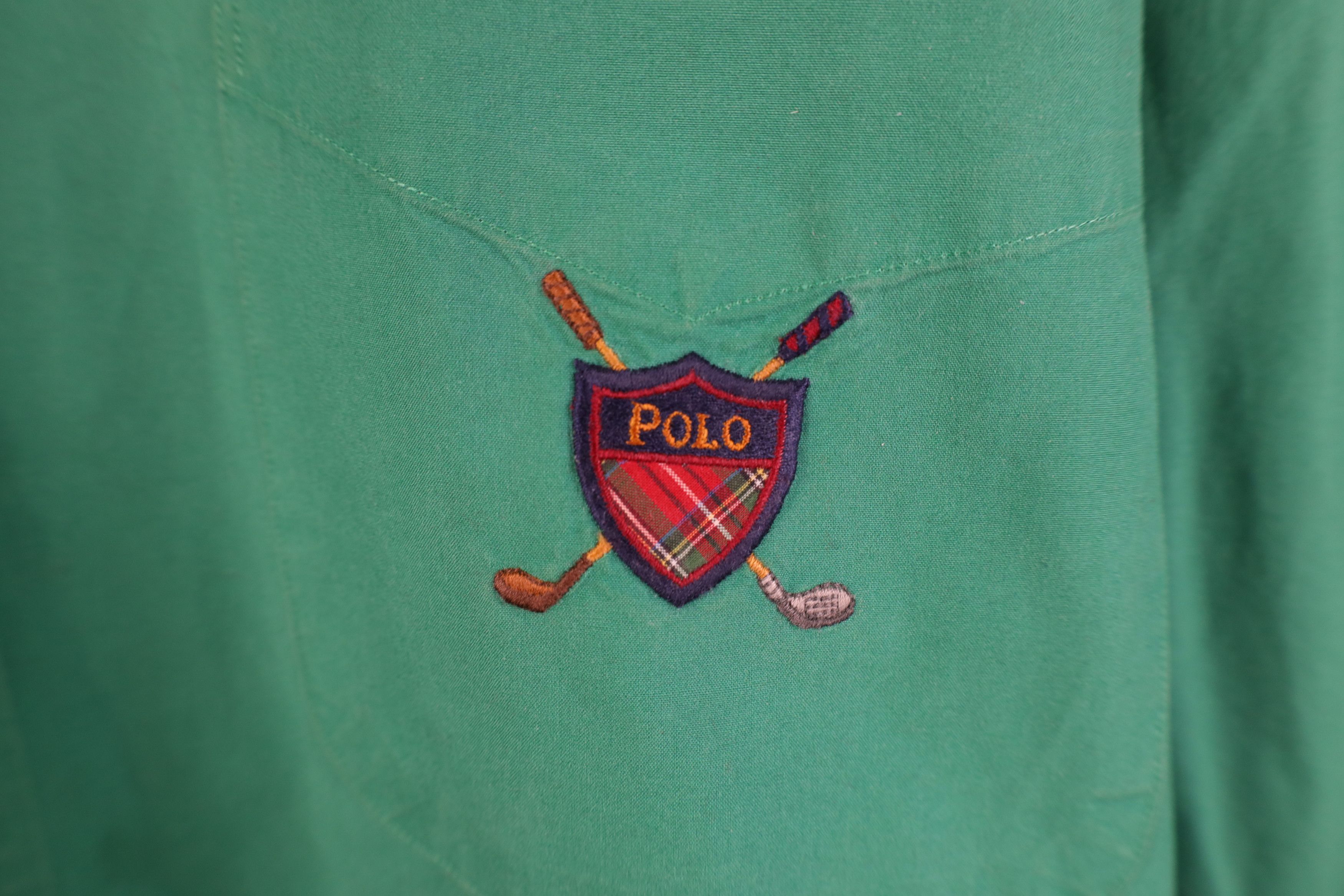 Ralph Lauren Vintage 90s Ralph Lauren Crest Collared Button Down Shirt Size US XL / EU 56 / 4 - 4 Thumbnail