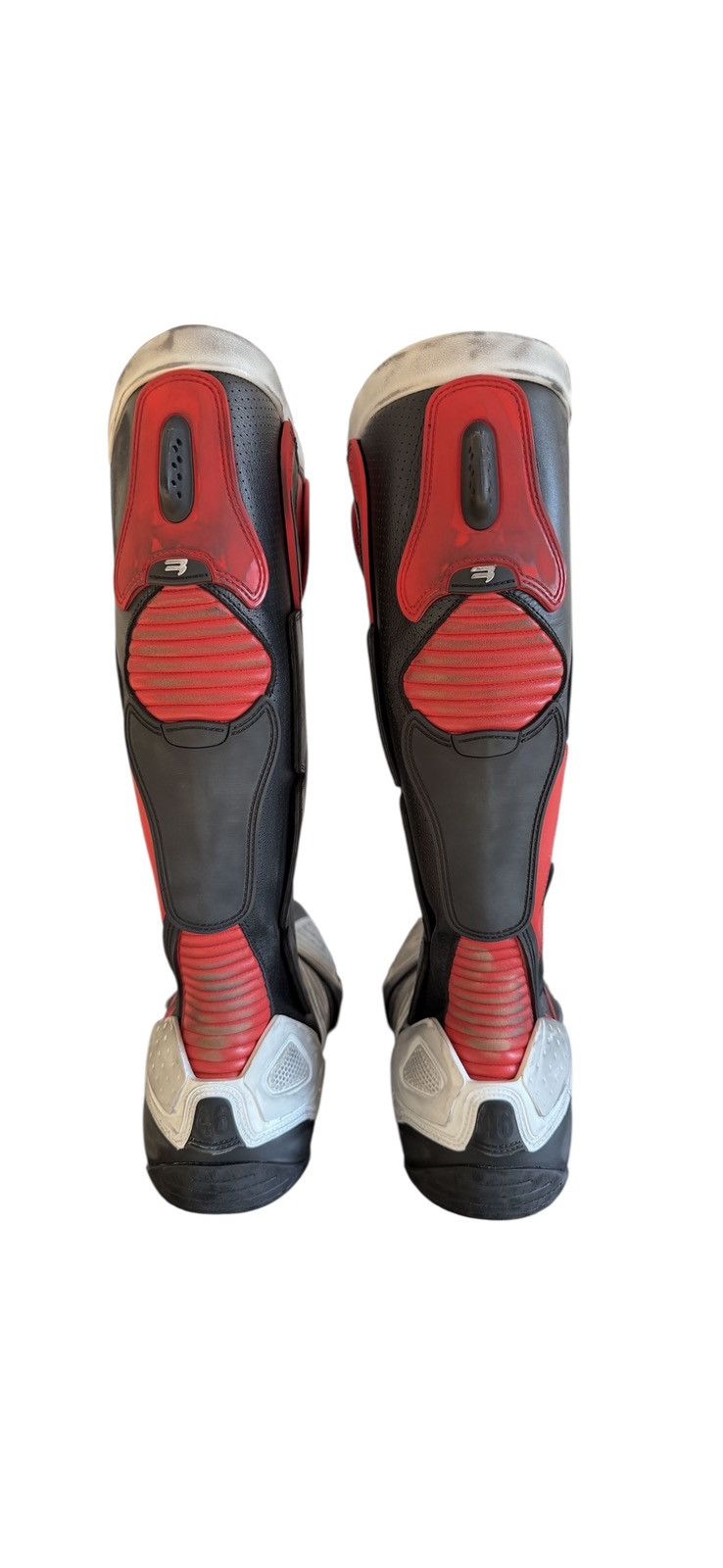 Balenciaga New Black Red White Winter 23 Biker Boots (46) Size US 13 / EU 46 - 3 Thumbnail