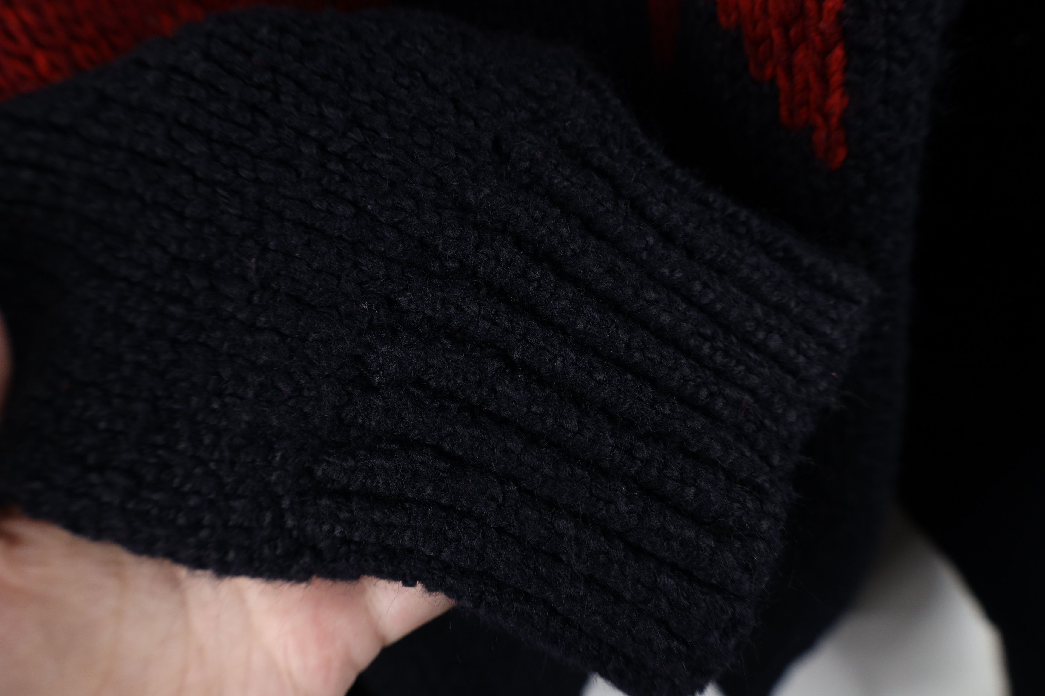 Vintage Vintage 90s Streetwear Geometric Chunky Knit Sweater USA Size L / US 10 / IT 46 - 10 Thumbnail