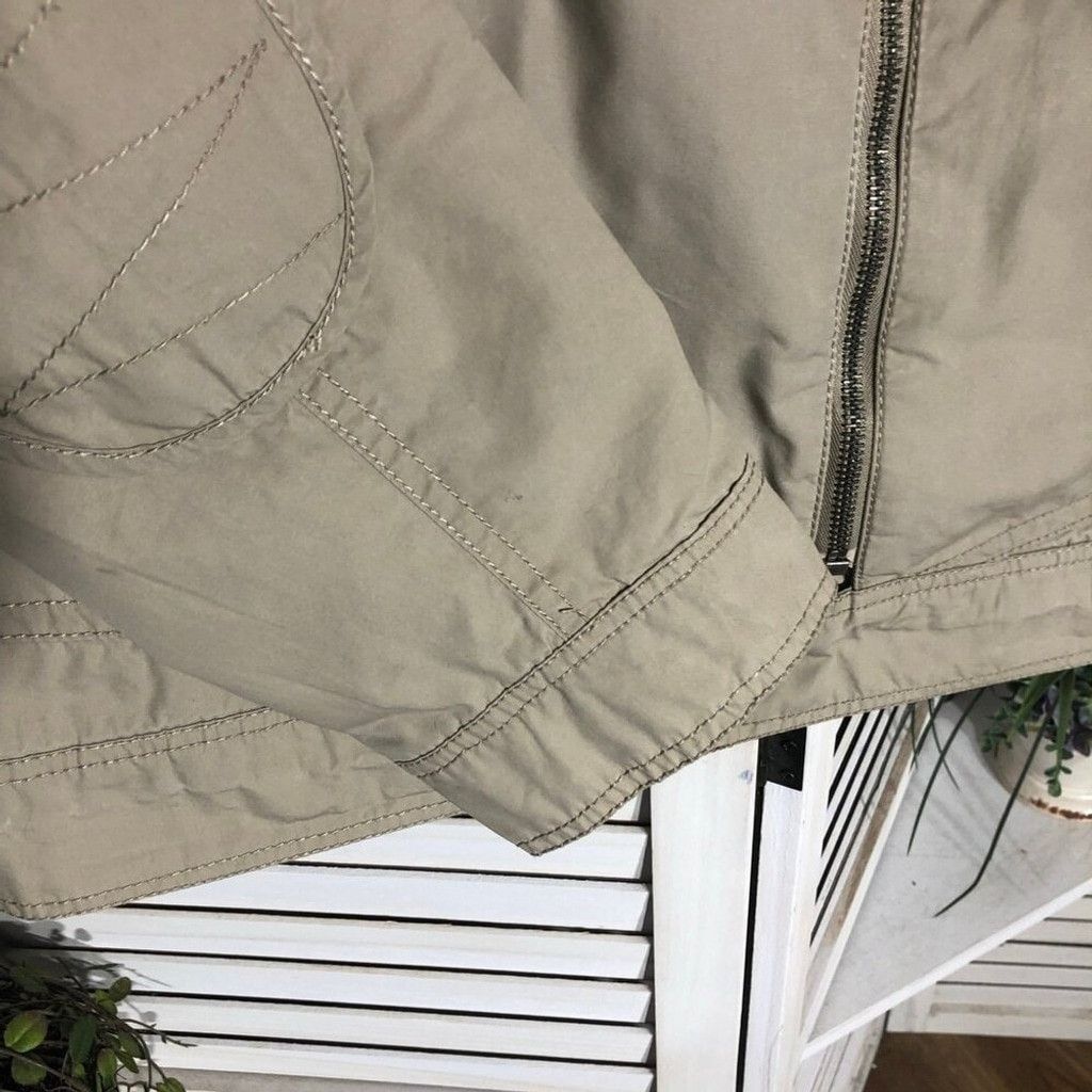 Kenneth Cole Keneth Cole Bomber Jacket Zip Pockets Collar Beige sz M Size US M / EU 48-50 / 2 - 11 Thumbnail