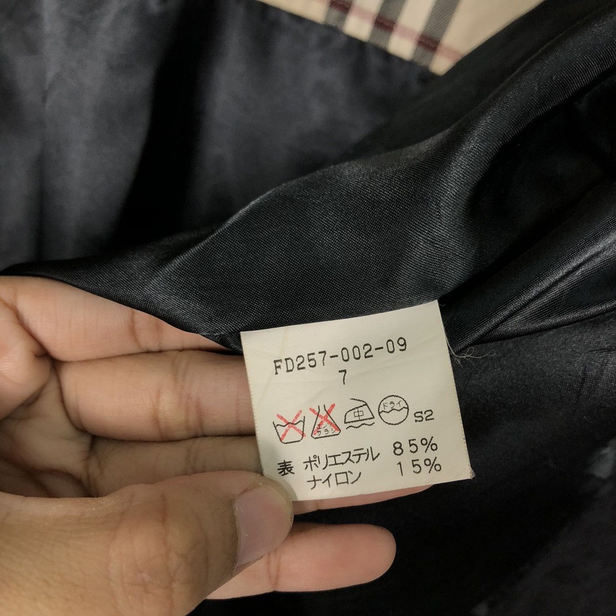 Burberry 🔥Vintage Long Jacket Rich Black Nova Check Burberry London Size US M / EU 48-50 / 2 - 18 Thumbnail