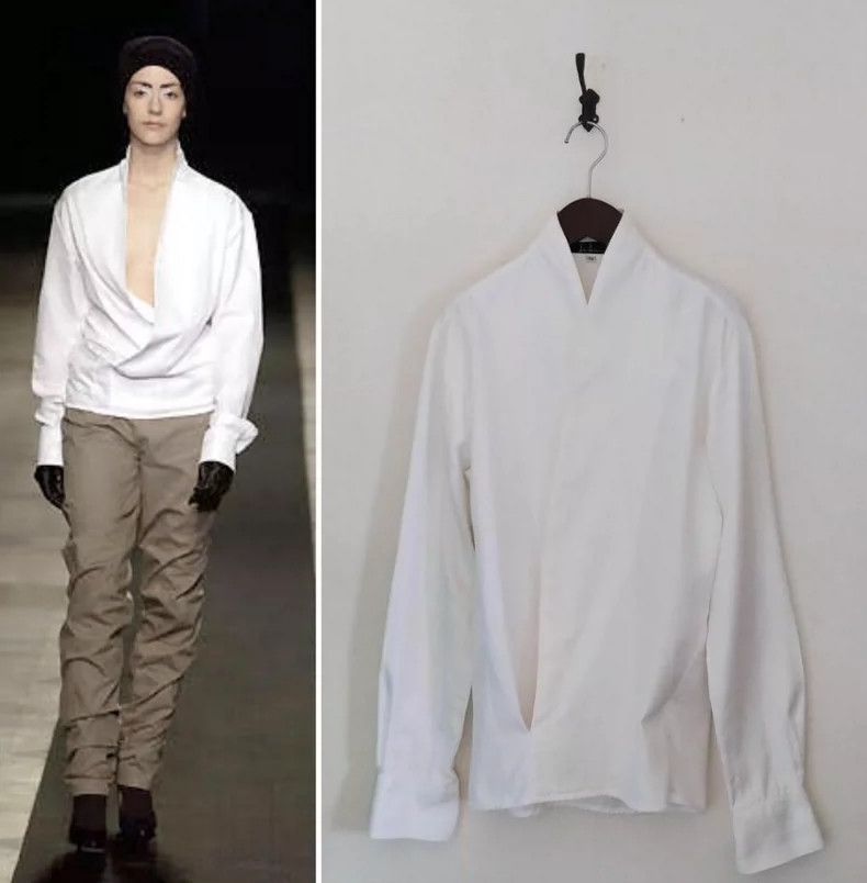 Haider Ackermann Haider Ackermann size 34 White shirt with long sleeves Size US M / EU 48-50 / 2 - 1 Thumbnail