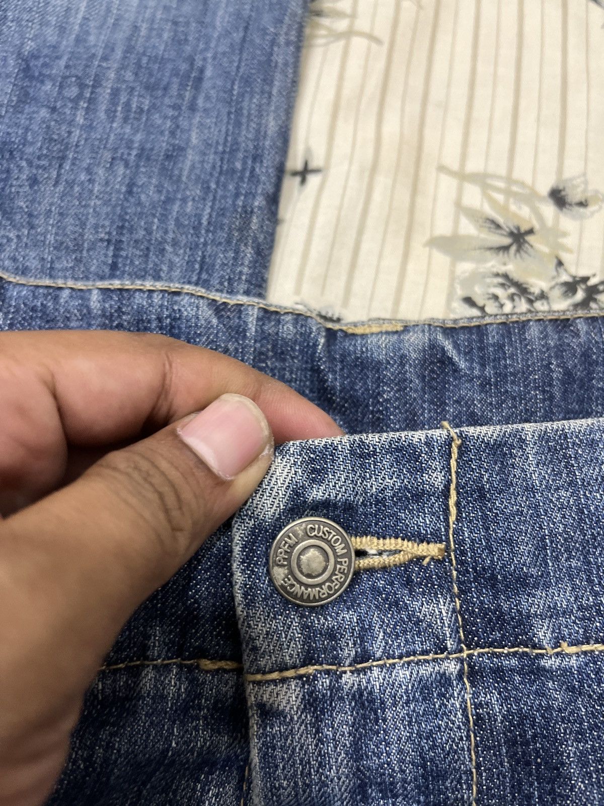 Le Grande Bleu (L.G.B.) 🔥🔥🔥ARCHIVE PPFM PATCHWORK DENIM Size US 33 - 13 Thumbnail