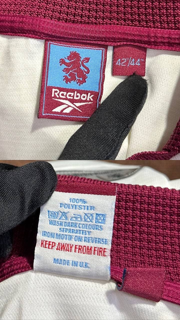 Reebok Aston Villa Away 1999 2000 Reebok football Jersey Shirt Size US L / EU 52-54 / 3 - 10 Thumbnail
