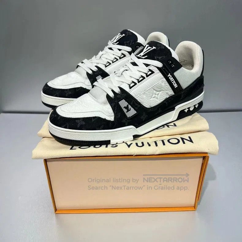 Louis Vuitton Louis Vuitton Trainer25 Denim Sneakers. Size US 11 / EU 44 - 3 Thumbnail