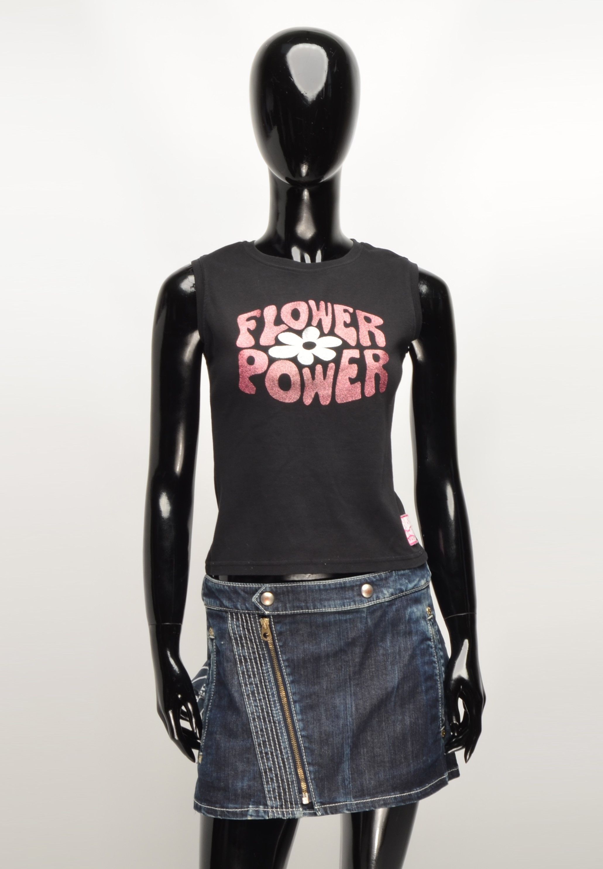 Vintage Hussy Joyriders Vintage Y2K Flower Power Top Size M / US 6-8 / IT 42-44 - 1 Thumbnail
