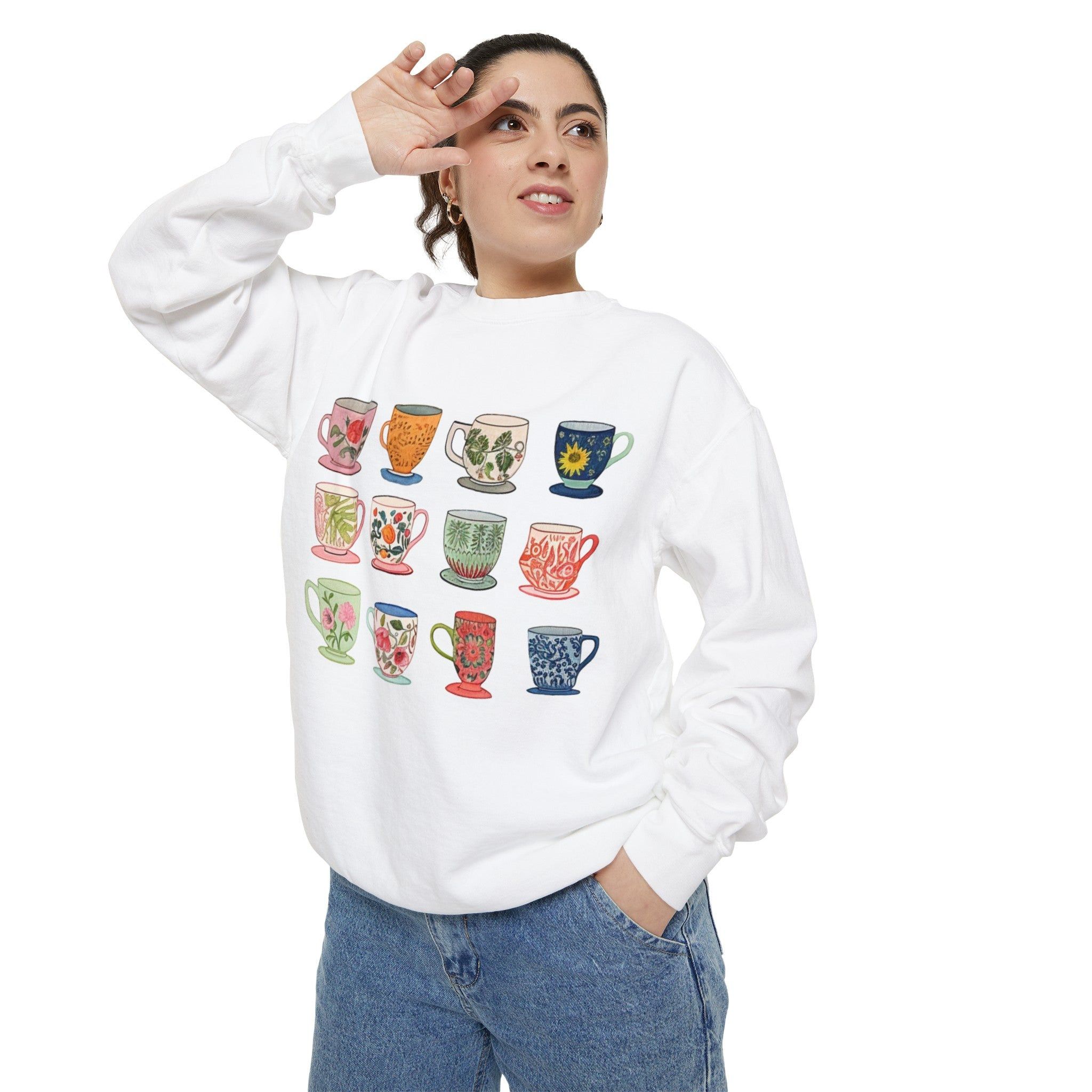 Designer Turkish Coffee Cups - Comfort Colors® Sweatshirt Size M / US 6-8 / IT 42-44 - 2 Thumbnail