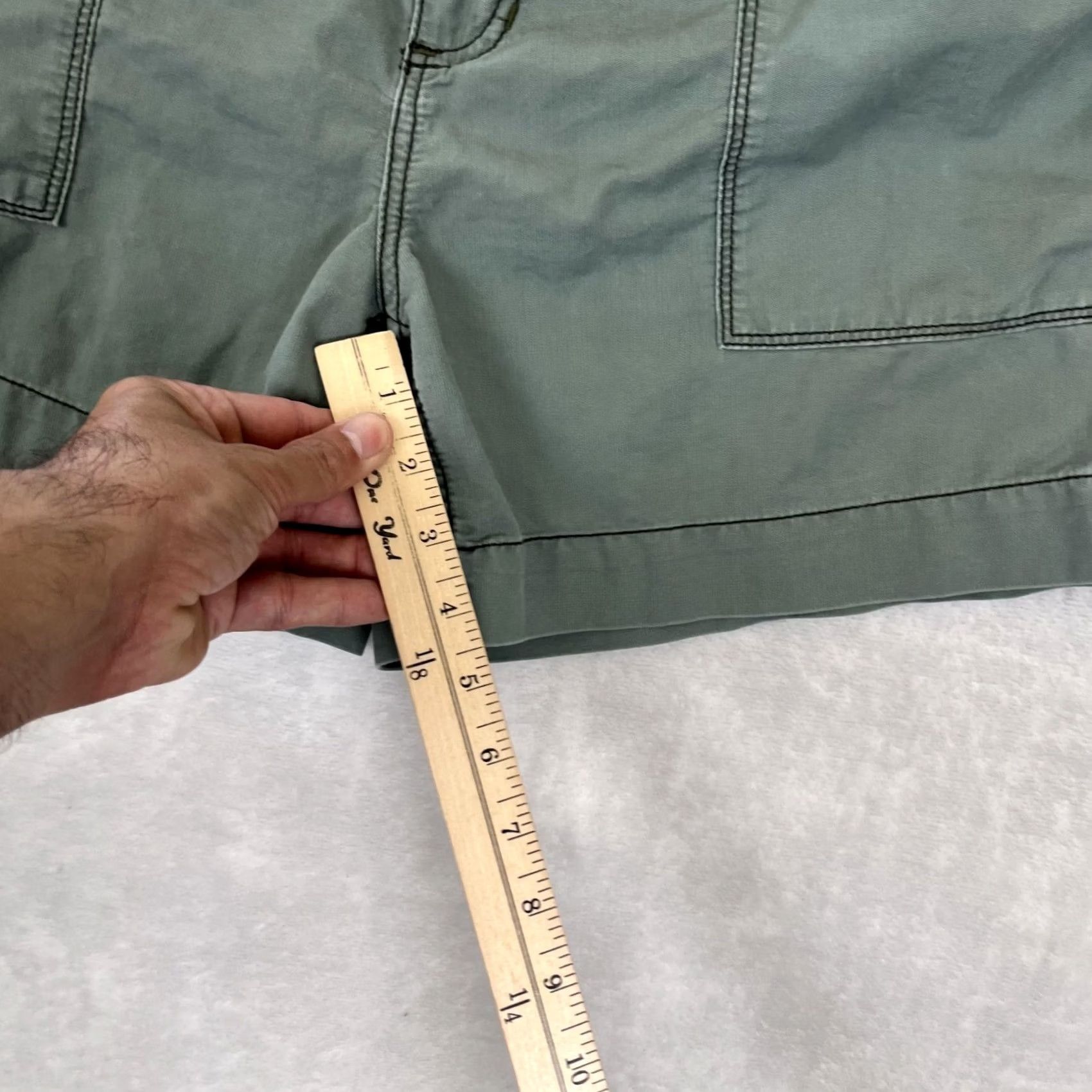 Vintage Polo Jeans Co. Ralph Lauren Shorts Womens 12 Green Twill Chino Casual Summer Size 34" / US 12 / IT 48 - 4 Thumbnail