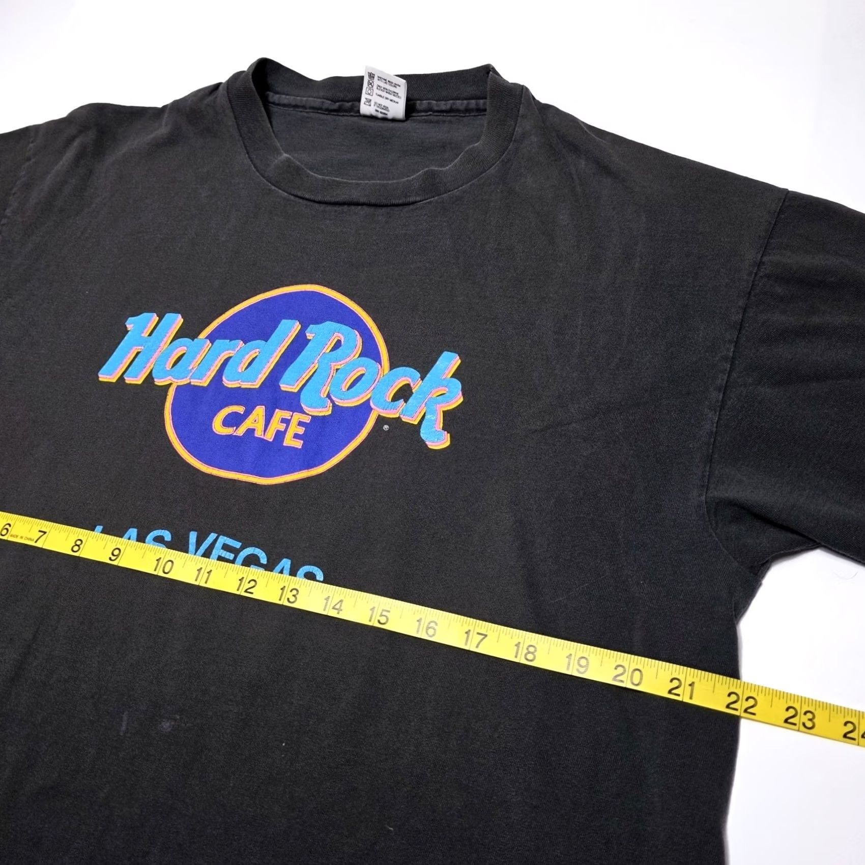 Hard Rock Cafe VINTAGE Hard Rock Cafe Las Vegas Shirt XL Men Black Short Sleeve Crew Neck 90s USA Graphic Print Cotton T-Shirt Size US XL / EU 56 / 4 - 4 Thumbnail