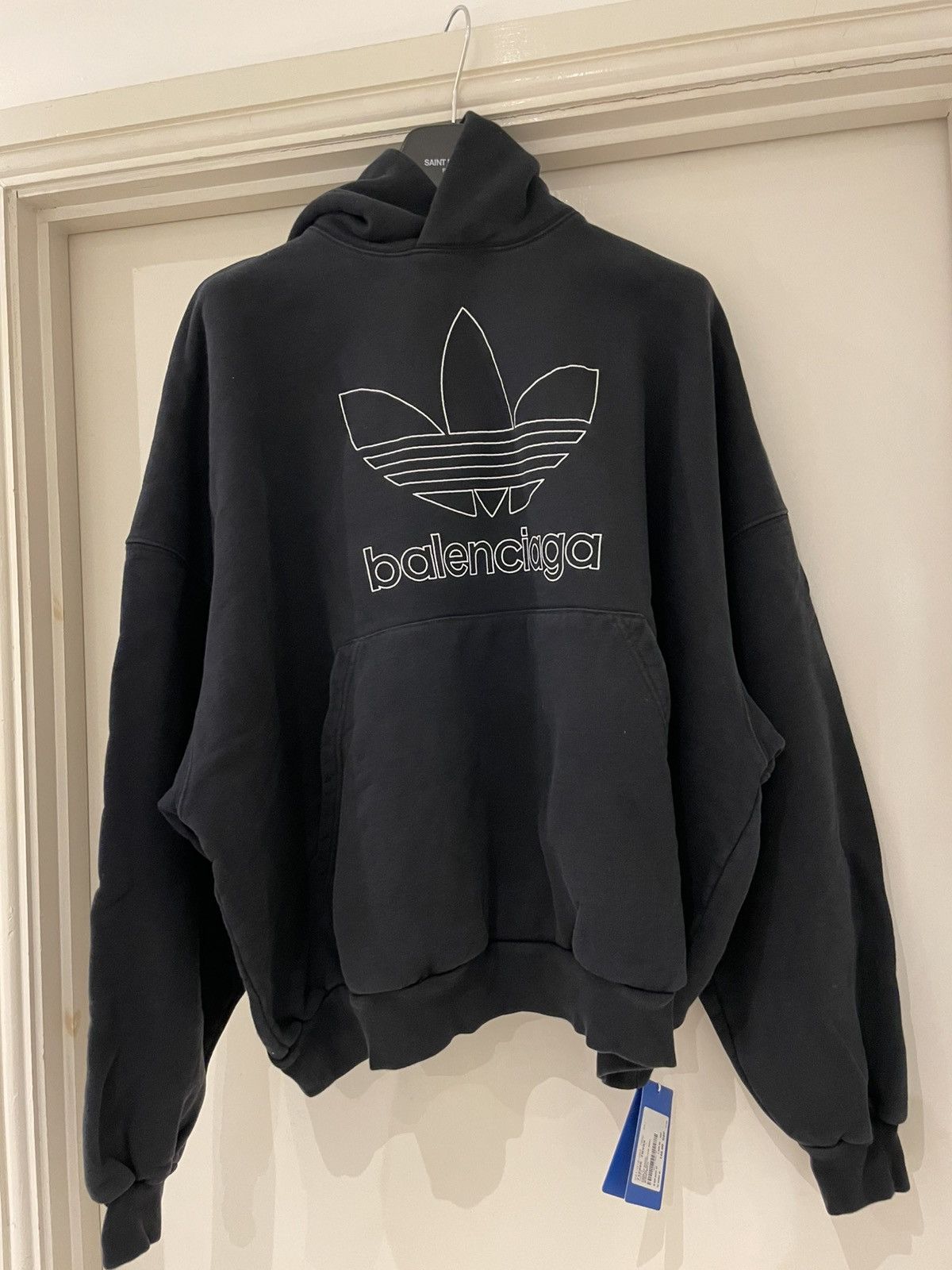 Adidas × Balenciaga BALENCIAGA ADIDAS HOODIE LARGE FIT IN BLACK Size US S / EU 44-46 / 1 - 1 Thumbnail