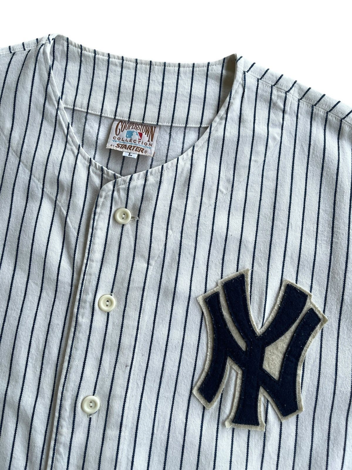 Starter Vintage Starter X New York Yankees MLB Shirt Size US L / EU 52-54 / 3 - 2 Thumbnail