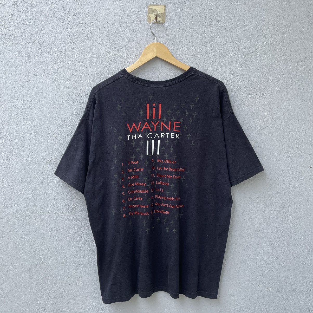 Designer × Rap Tees × Vintage Vintage Lil Wayne Tha Carter III Tee Shirt Size US XL / EU 56 / 4 - 2 Thumbnail