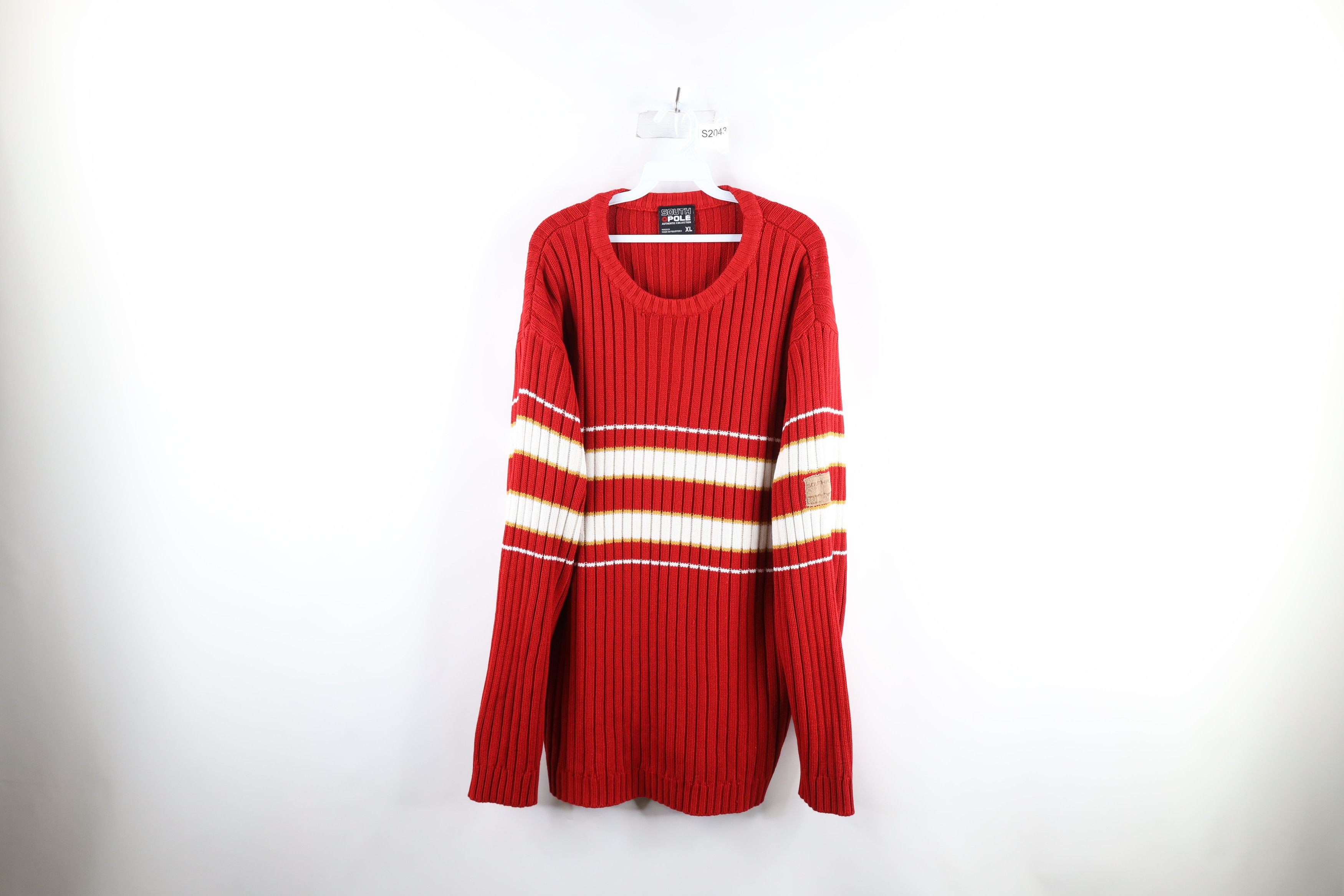 Southpole × Vintage Vintage 90s Southpole Baggy Fit Ribbed Knit Crewneck Sweater Size US XL / EU 56 / 4 - 1 Thumbnail