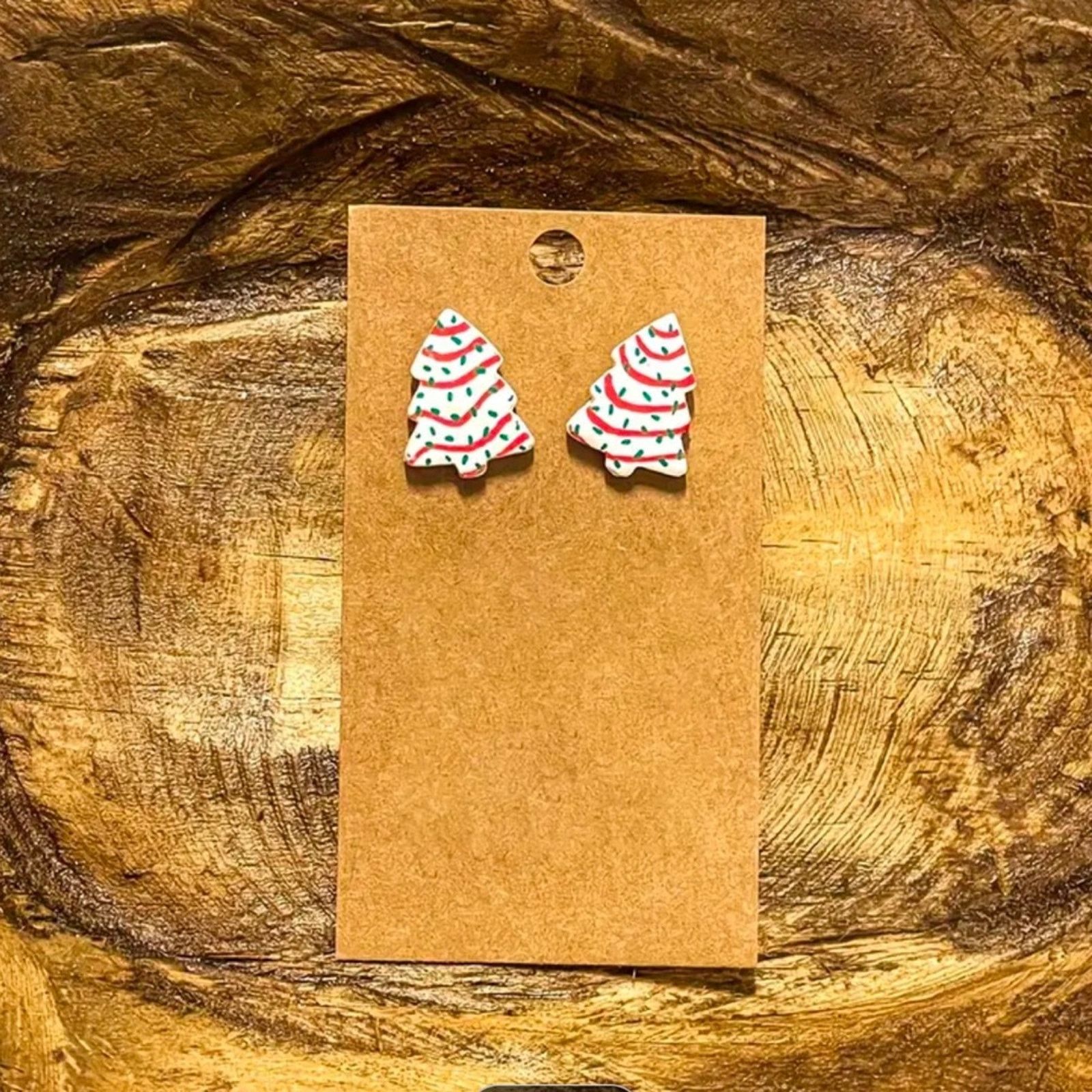 Other CHRISTMAS Tree Cake Earrings NEW Size ONE SIZE - 5 Thumbnail