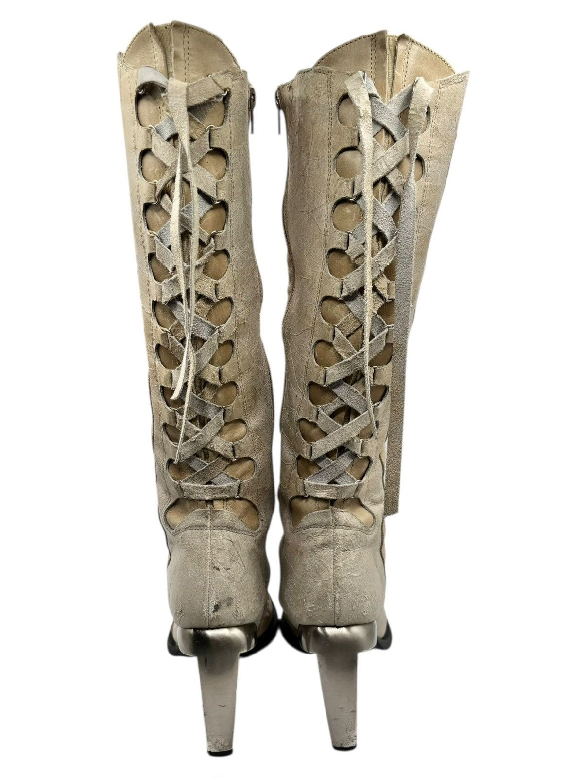New Rock Vintage New Rock beige knee high boots Size 40 Size US 10 / IT 40 - 4 Thumbnail