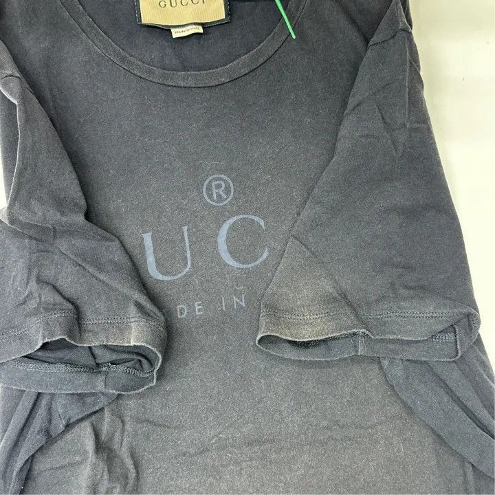Gucci Gucci Gucci Black Logo Print Short Sleeve T-Shirt -2506 Size US XL / EU 56 / 4 - 7 Thumbnail