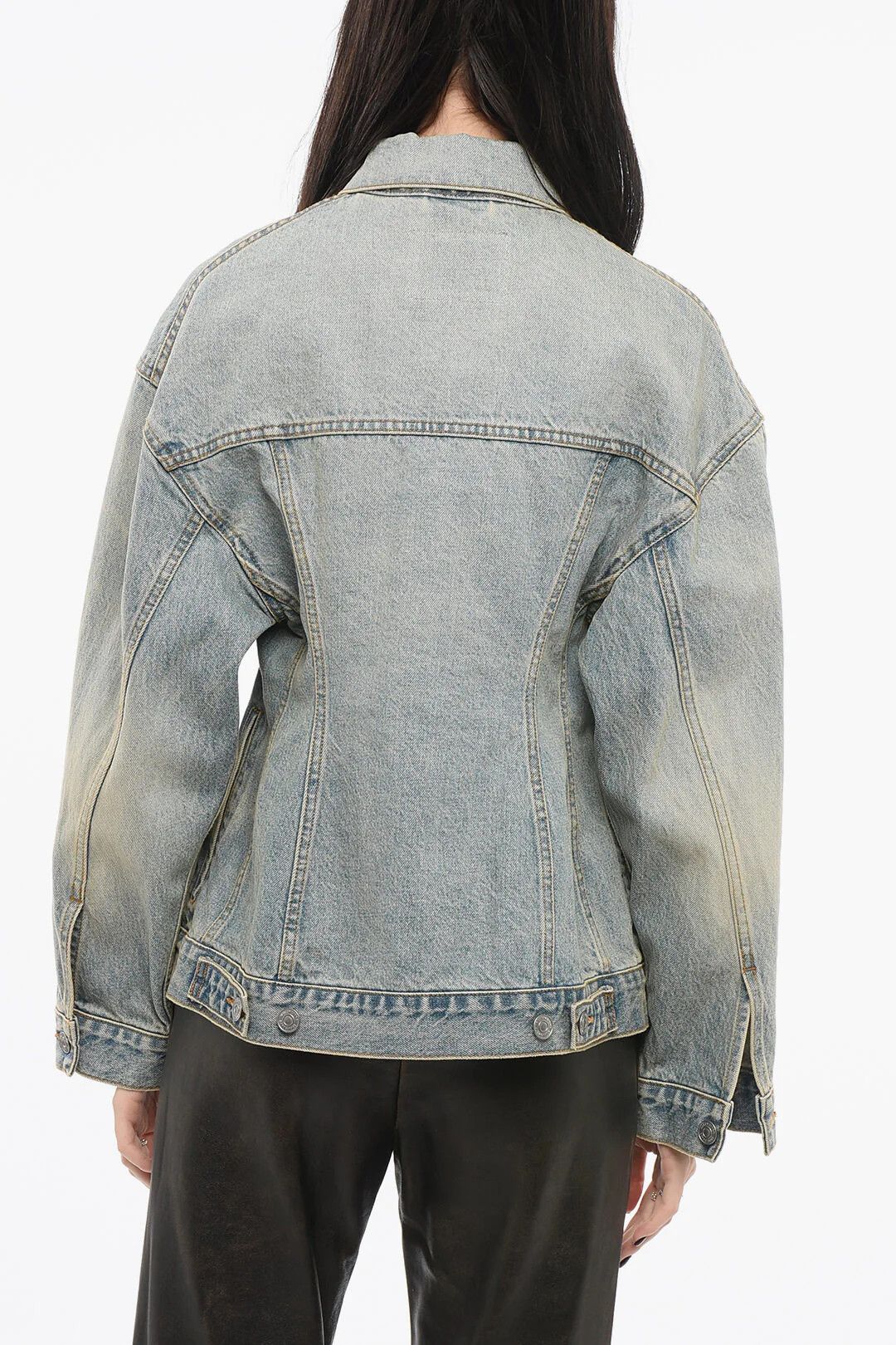 Balenciaga og1mm0326 Denim Jacket in Blue Size XS / US 0-2 / IT 36-38 - 2 Thumbnail