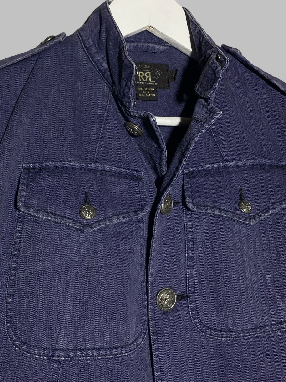 RRL Ralph Lauren RRL Double R Ralph Lauren Vintage Denim Jacket Officer Vibe Size S / US 4 / IT 40 - 14 Thumbnail