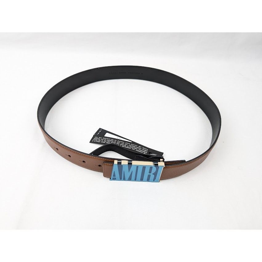 Amiri o1rshd1 Size: 85 / Core 4cm Nappa Belt in Brown Size 32 - 14 Thumbnail