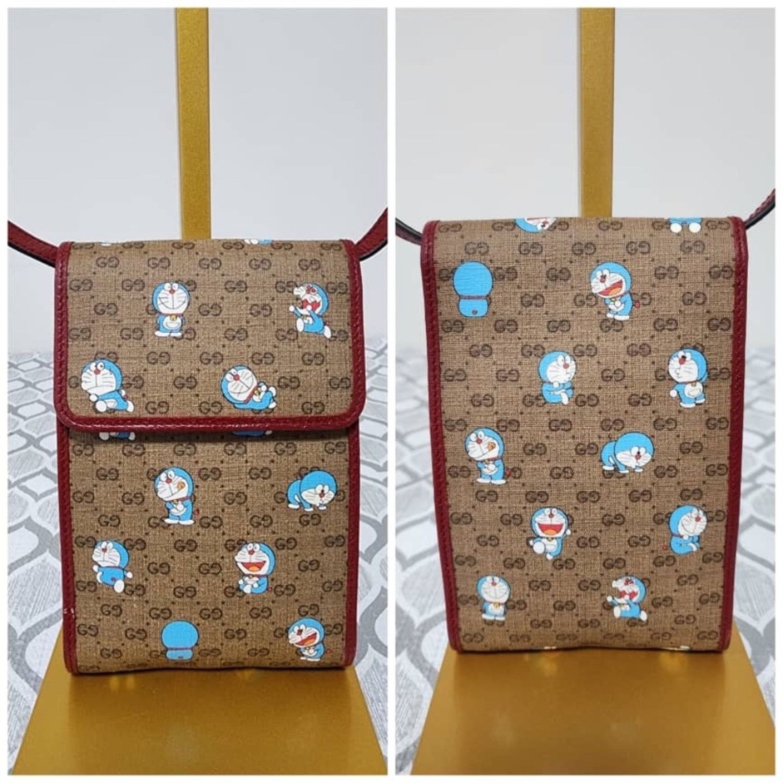 Gucci GUCCI X DORAEMON Mini GG Supreme Monogram Mini Crossbody Bag Size ONE SIZE - 4 Thumbnail