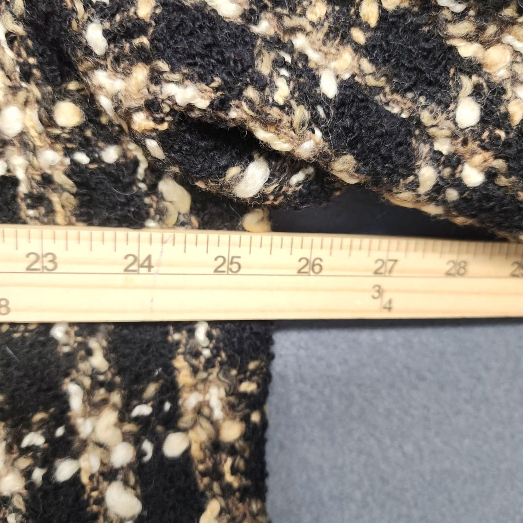 Talbots VINTAGE Talbots Woman Petites 2X Blazer Wool Blend Boucle Black Tan Office Career Mens Womens Size XXL / US 16-18 / IT 52-54 - 4 Thumbnail