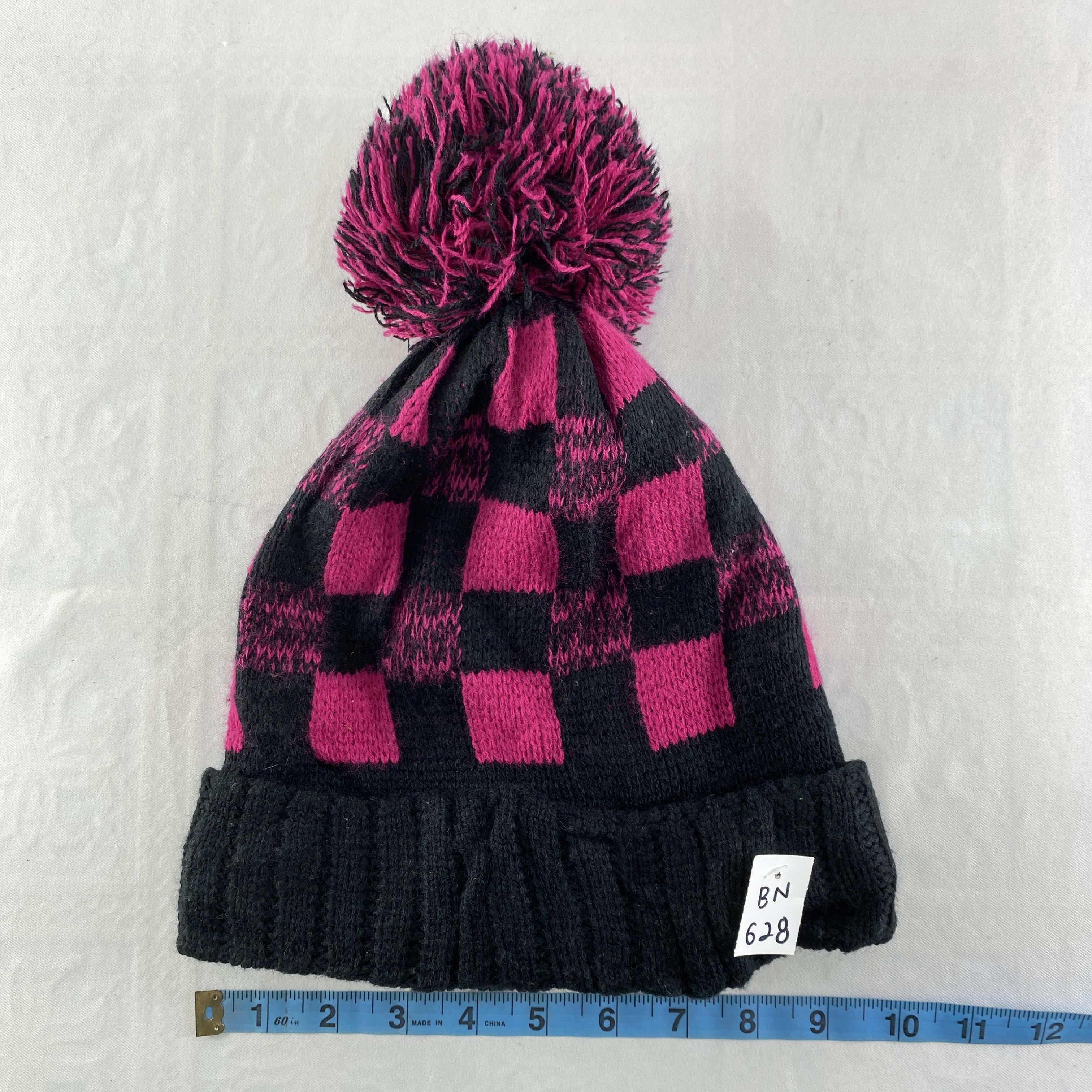 Japanese Brand Checkered Design Snow Cap Hat Beanie -BN628 Size ONE SIZE - 4 Thumbnail