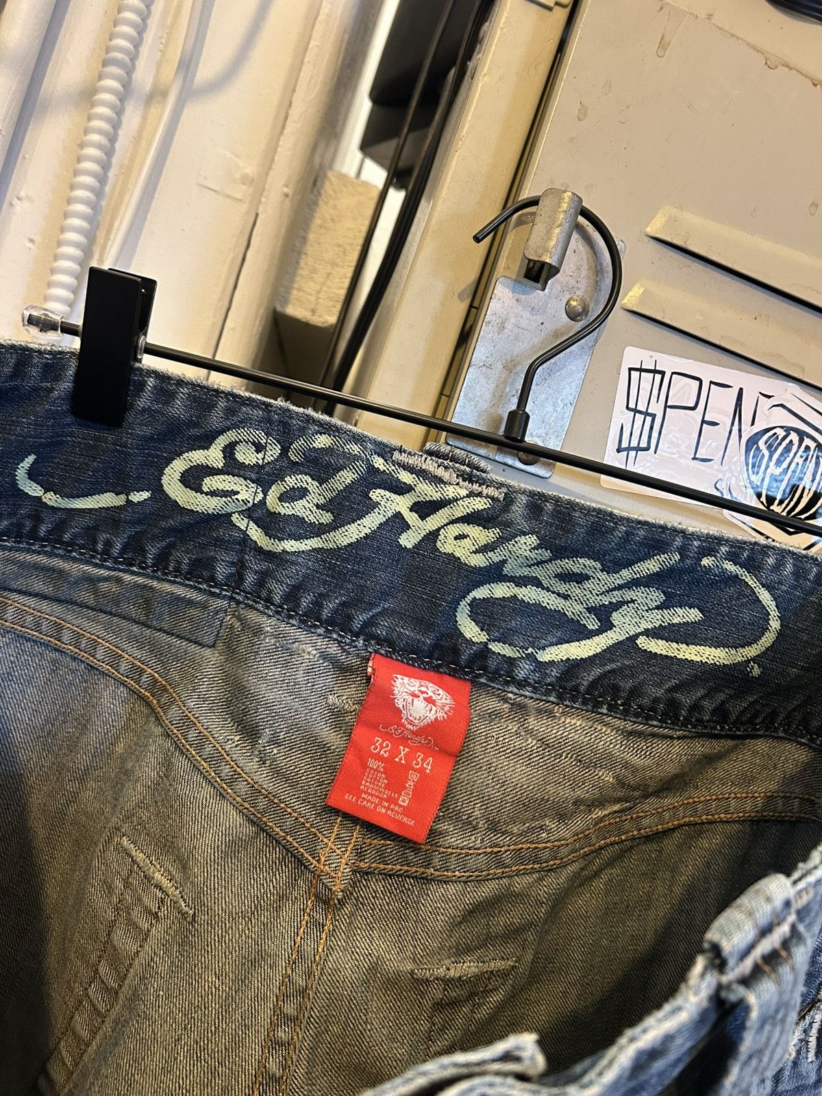 Ed Hardy Y2K Ed Hardy Embroidered jeans Size US 32 / EU 48 - 3 Thumbnail