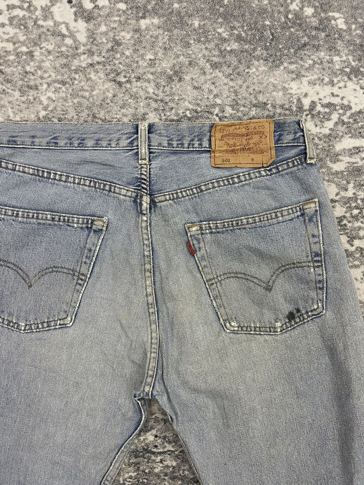 Levi's Vintage 80s Levis 501 Distressed Denim Size US 33 - 9 Thumbnail