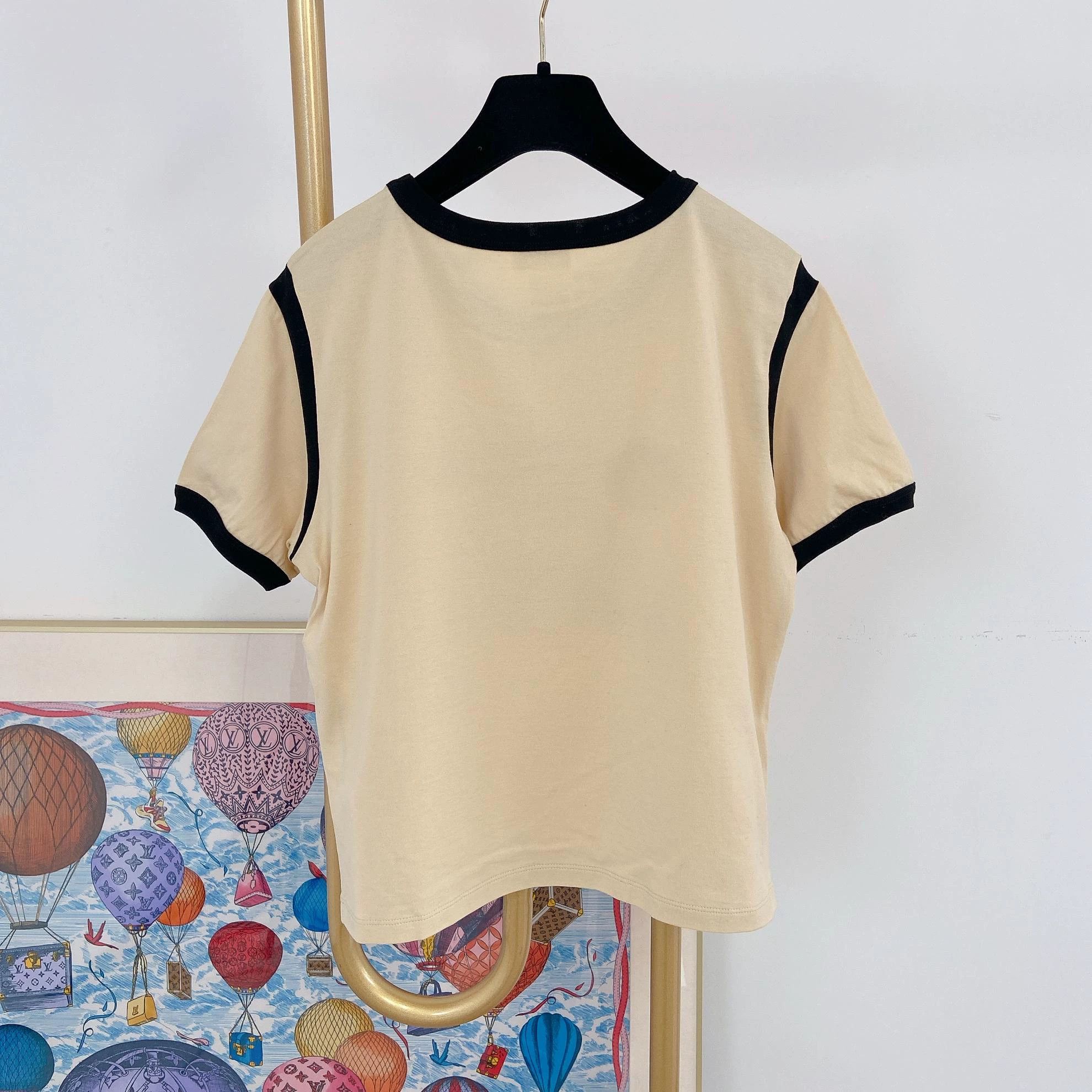 Celine CELINE Triomphe color block logo short-sleeve L Size L / US 10 / IT 46 - 2 Thumbnail