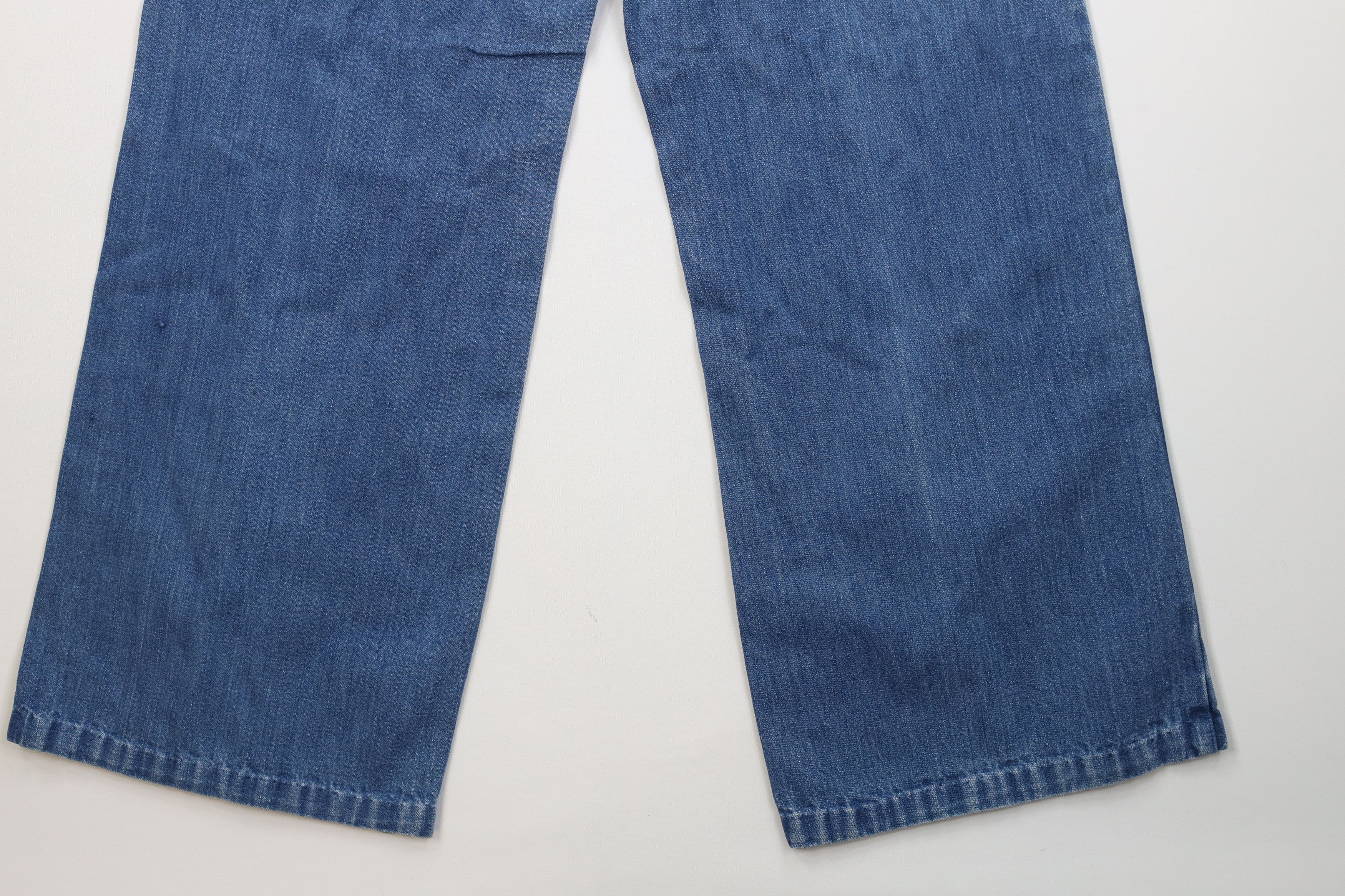Vintage Vintage 70s Streetwear Flower Bell Bottoms Jeans USA Size 28" / US 6 / IT 42 - 14 Thumbnail