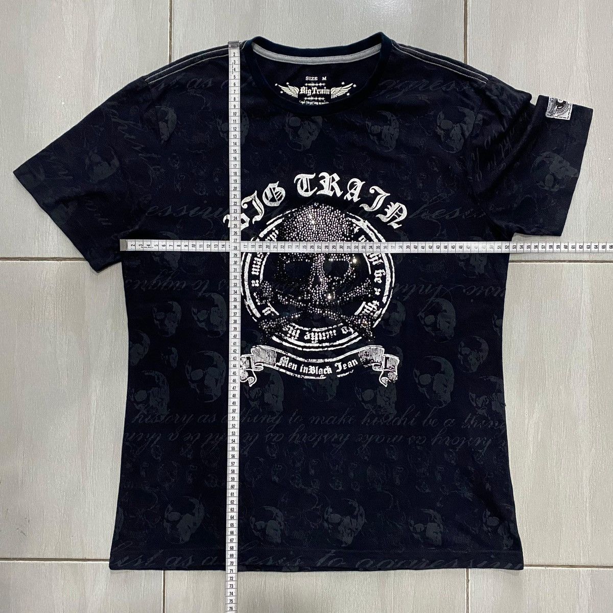 If Six Was Nine Osaka BIG TRAIN Japanese Punk Masterpiece Skull Diamond AOP Size US M / EU 48-50 / 2 - 19 Thumbnail