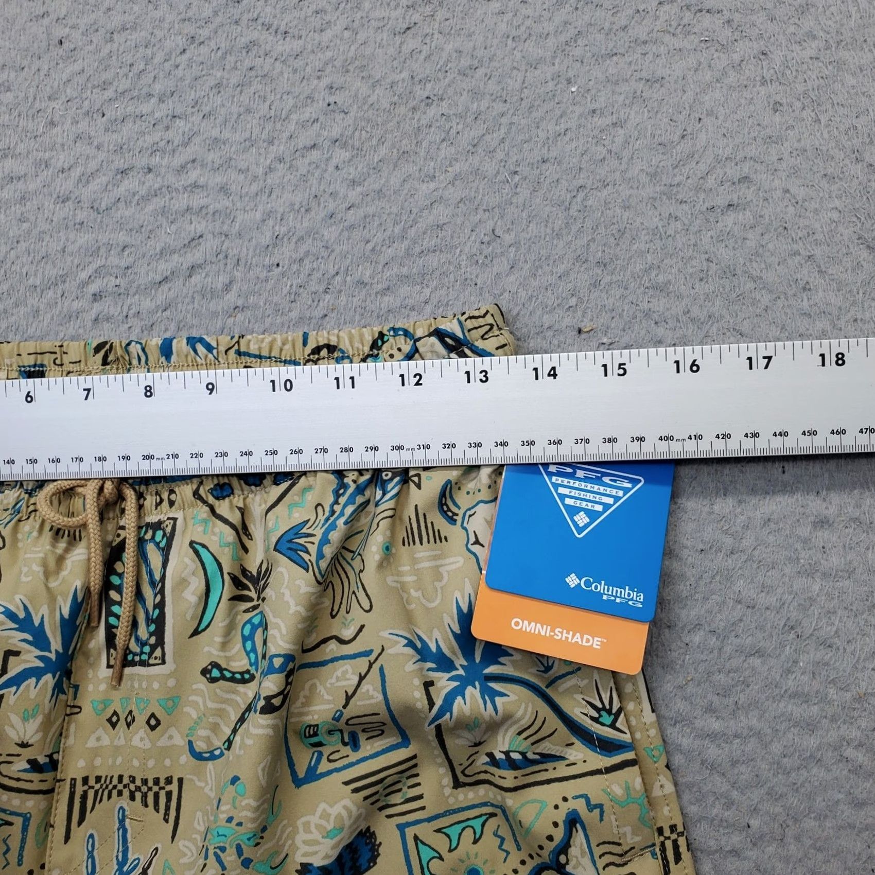 Vintage Columbia Mens PFG Rambler Swim Short Bottom S Multi Printed Lined Performance Swimwear Size US 29 - 5 Thumbnail