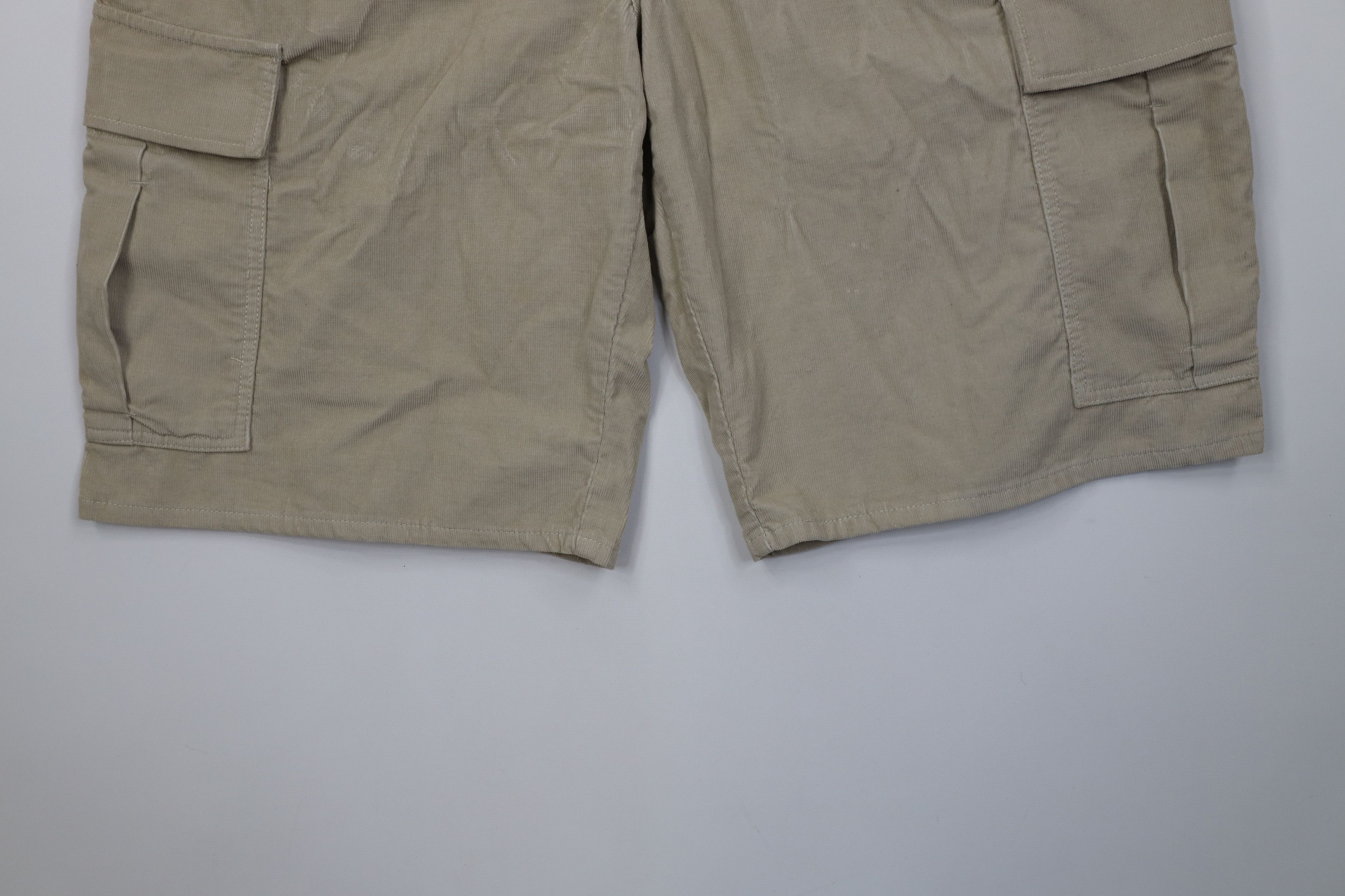 Levi's Deadstock Vintage Y2K Levis Baggy Fit Corduroy Cargo Shorts Size US 40 / EU 56 - 7 Thumbnail