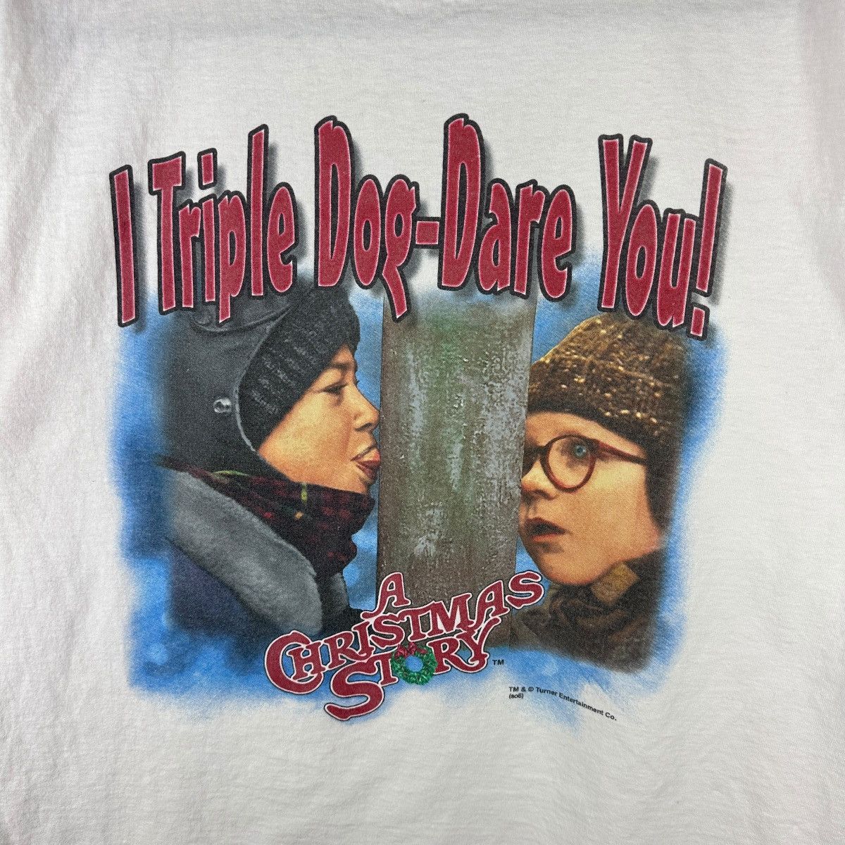 Vintage Vintage Y2K I Triple Dog Dare You Christmas Story Shirt Size US L / EU 52-54 / 3 - 2 Thumbnail