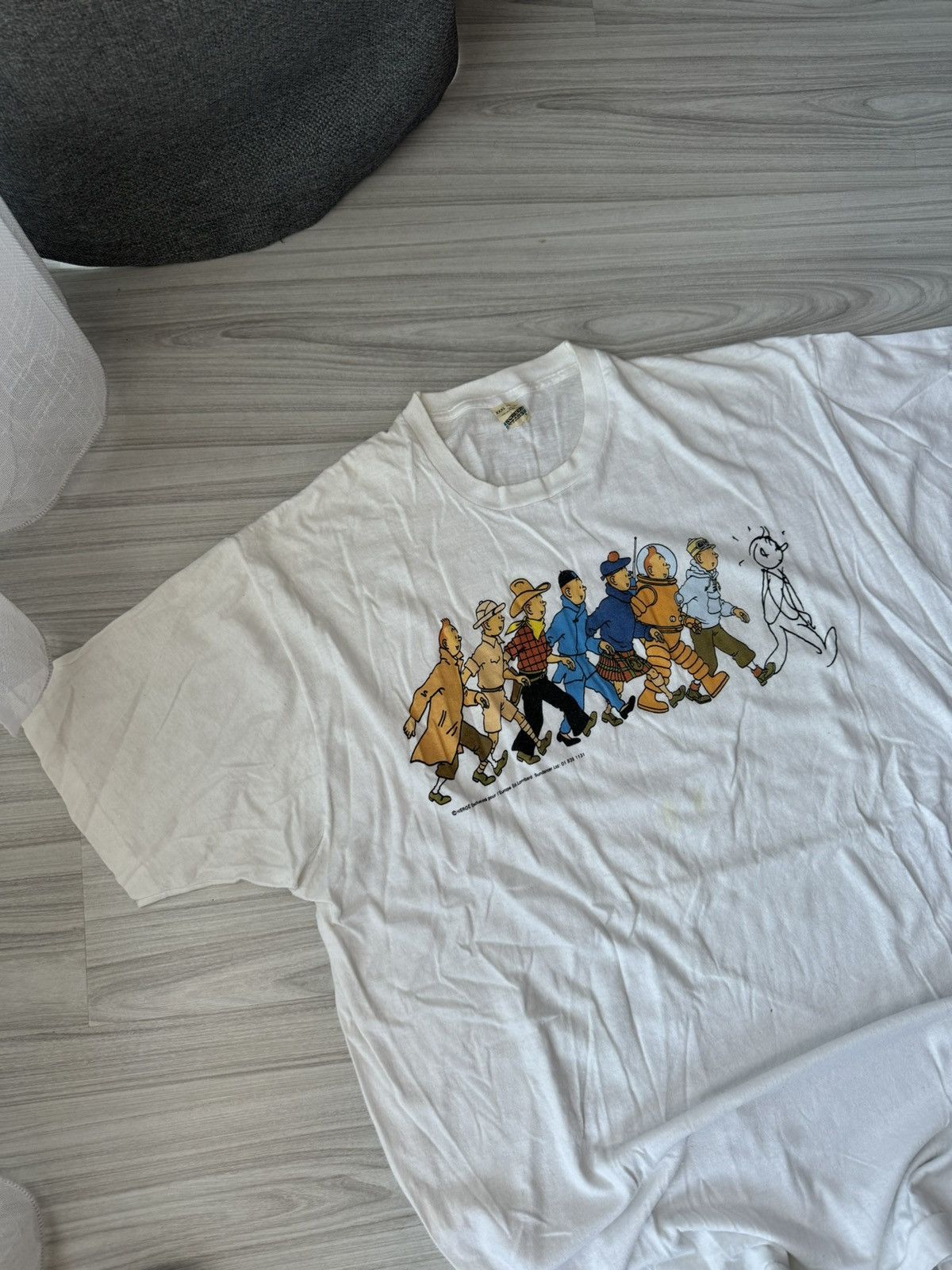 Cartoon Network TitTin Adventures 1990s Walk Evolution Comics 80s Tee Size US XXL / EU 58 / 5 - 3 Thumbnail