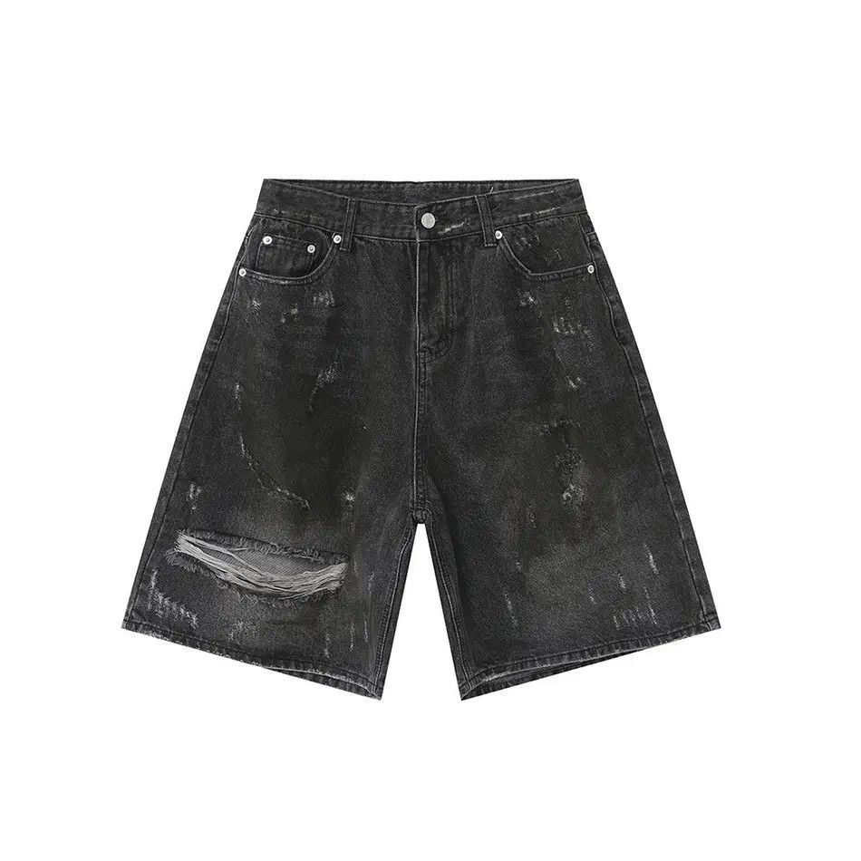 Japanese Brand Hip hop ripped loose denim shorts Size US 32 / EU 48 - 5 Thumbnail