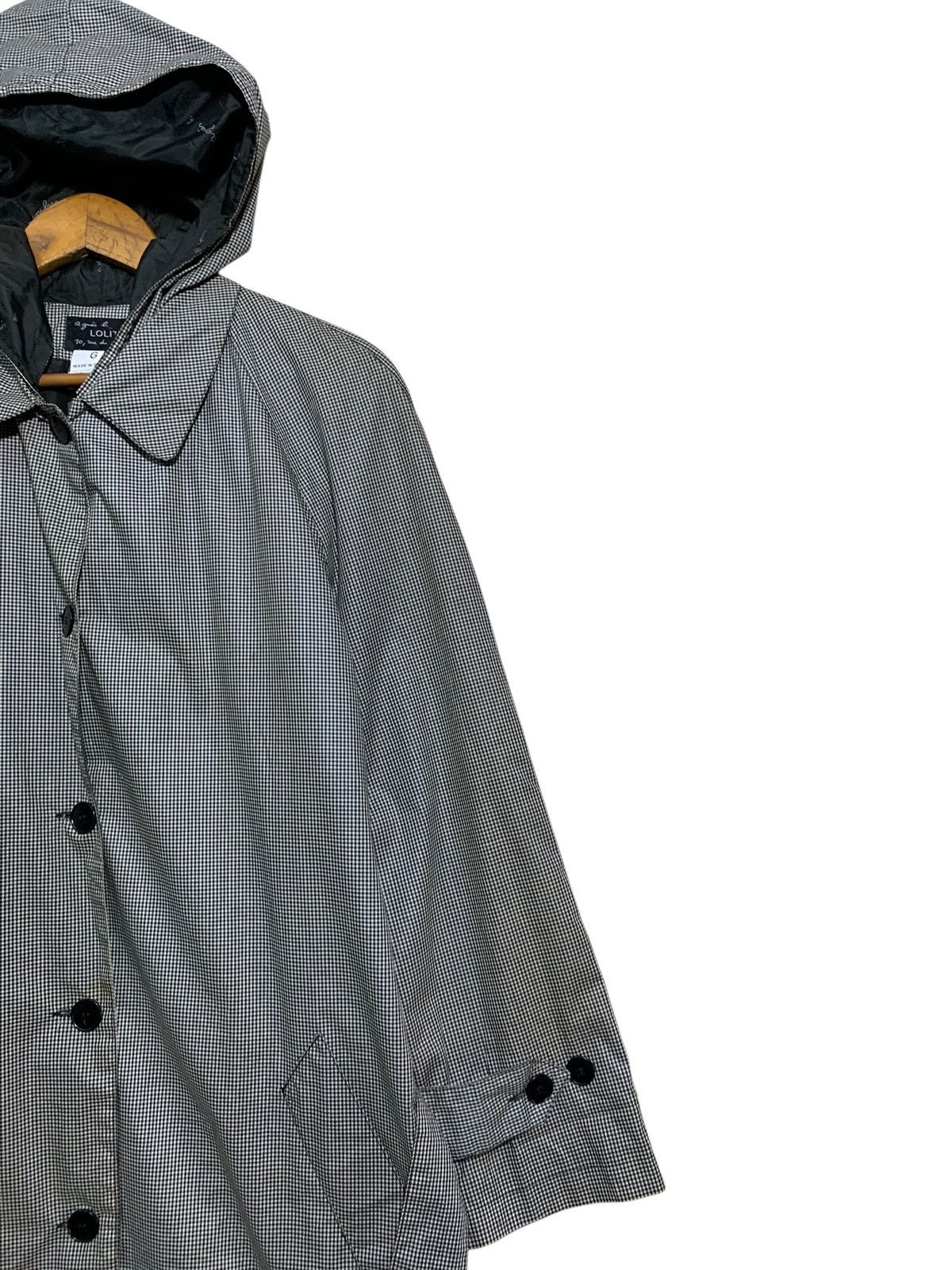 agnes b. 🔥AGNES B X LOLITA HOODIE TRENCH COATS GINGHAM Size M / US 6-8 / IT 42-44 - 3 Thumbnail