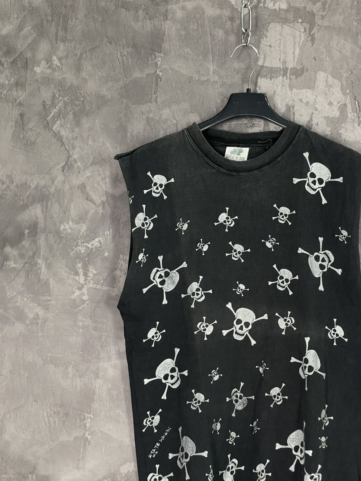 Hysteric Glamour × If Six Was Nine × Japanese Brand 2000's Skull Multilogo Y2K Distressed Archival Tanktop Size US XL / EU 56 / 4 - 3 Thumbnail