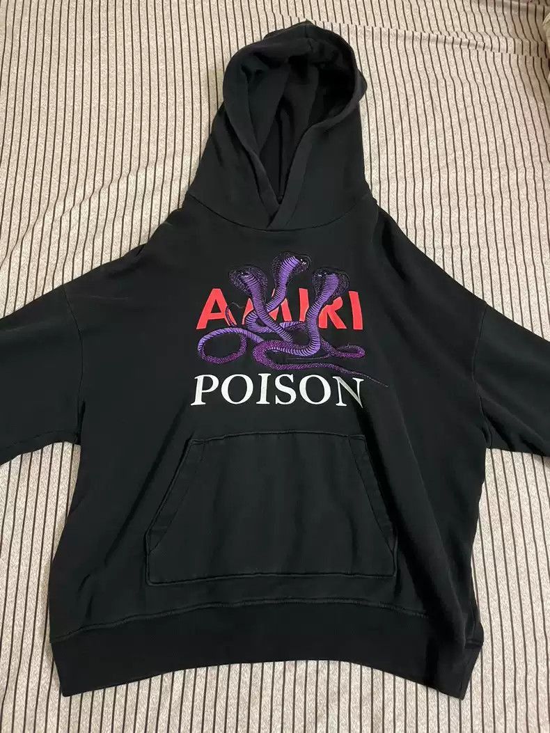 Amiri Amiri Black Hoodie-2508 Size US S / EU 44-46 / 1 - 1 Thumbnail