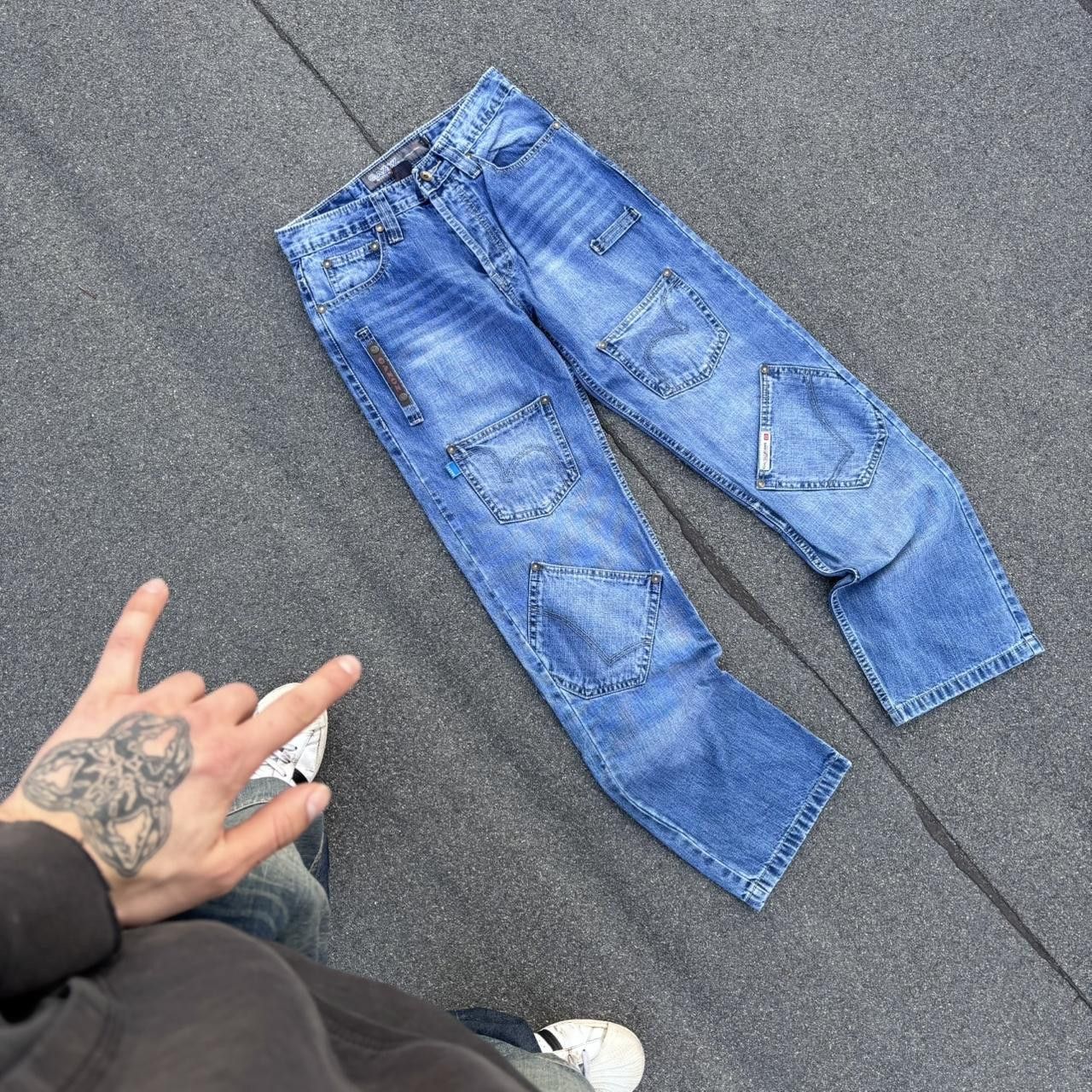 JNCO × Japanese Brand × Vintage Archive style jeans Size US 29 - 2 Thumbnail