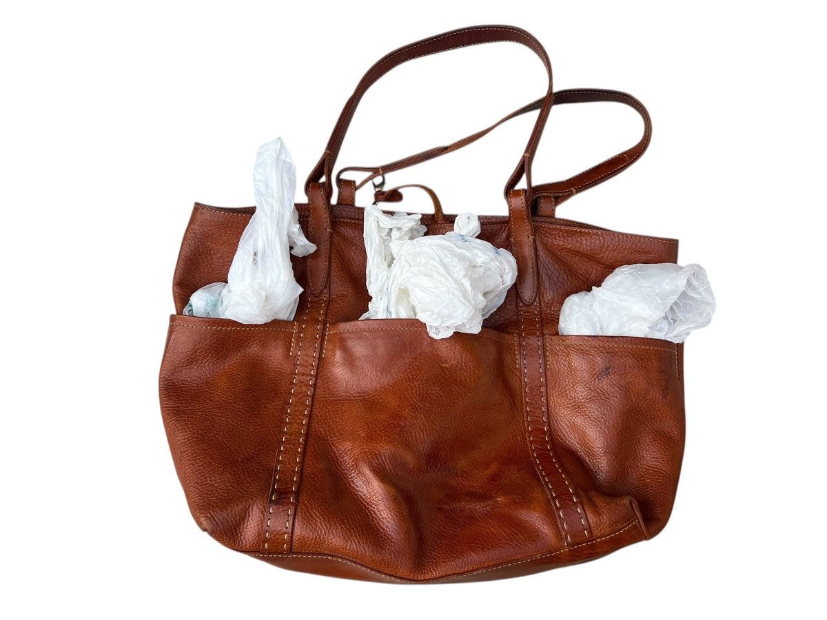 Leather Genten Japan Patina Leather Multi Pocket Tote Bag Size ONE SIZE - 24 Thumbnail