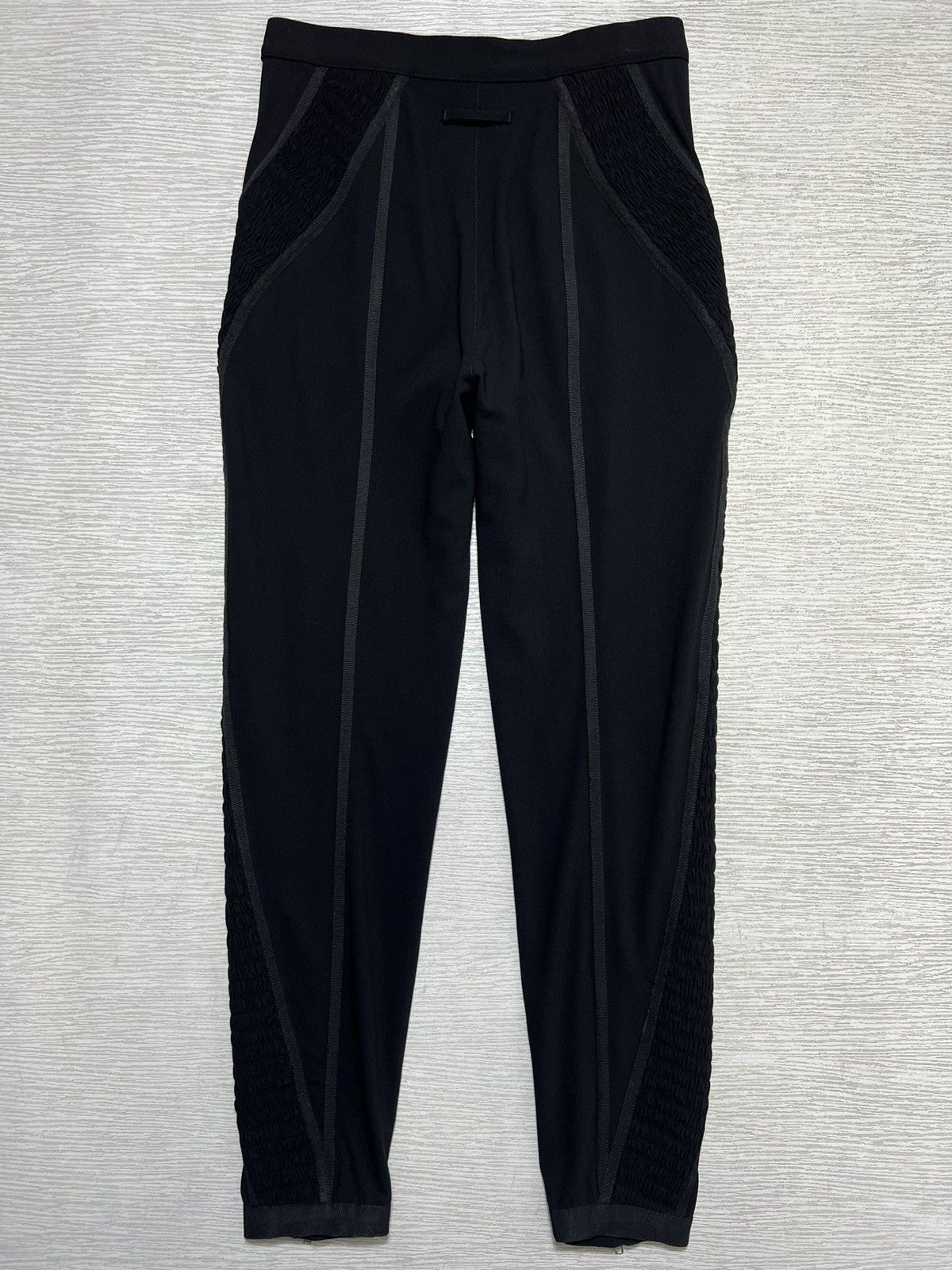 Jean Paul Gaultier Jean Paul Gaultier - Zip Embellished Side Ruffle Leggings Size 28" / US 6 / IT 42 - 4 Thumbnail