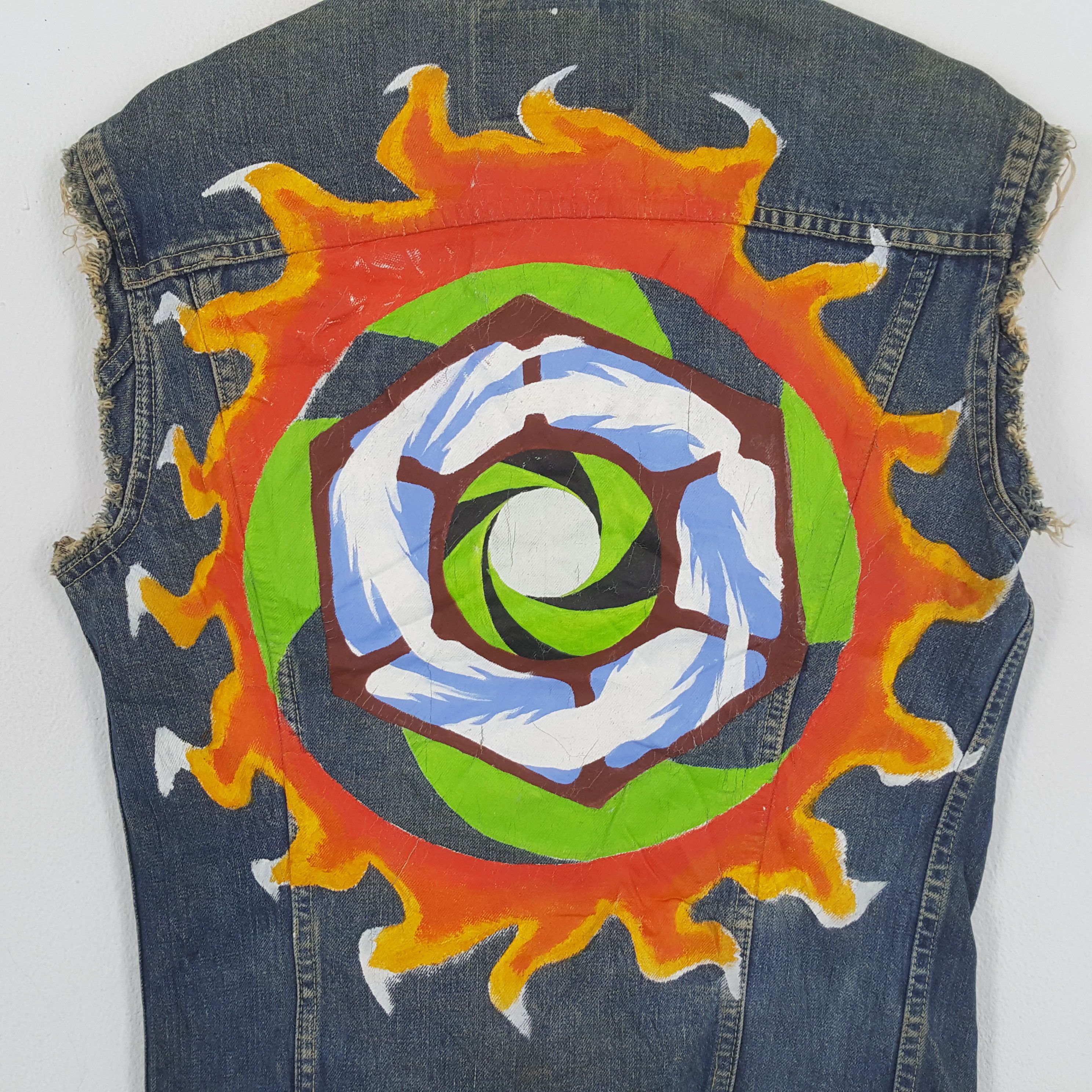 Levi's LEVI'S Big E Rare Art Design Style Distressed Jacket Size US S / EU 44-46 / 1 - 2 Thumbnail
