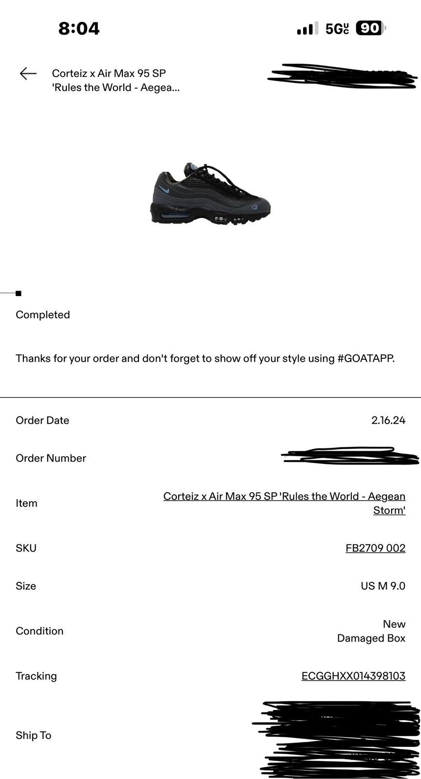 Corteiz Corteiz Air Max 95 ‘Aegean Storm' Size US 9 / EU 42 - 8 Thumbnail