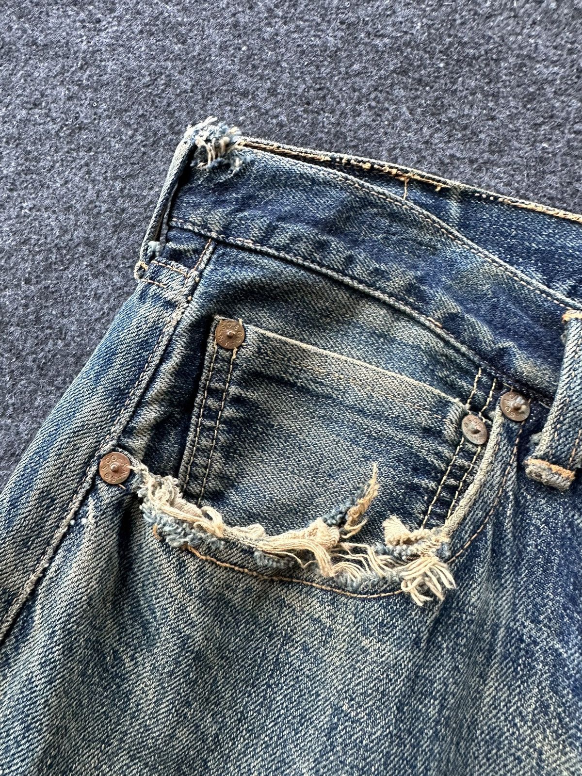 Vintage Smith’s Worn Distressed Rare Denim D141