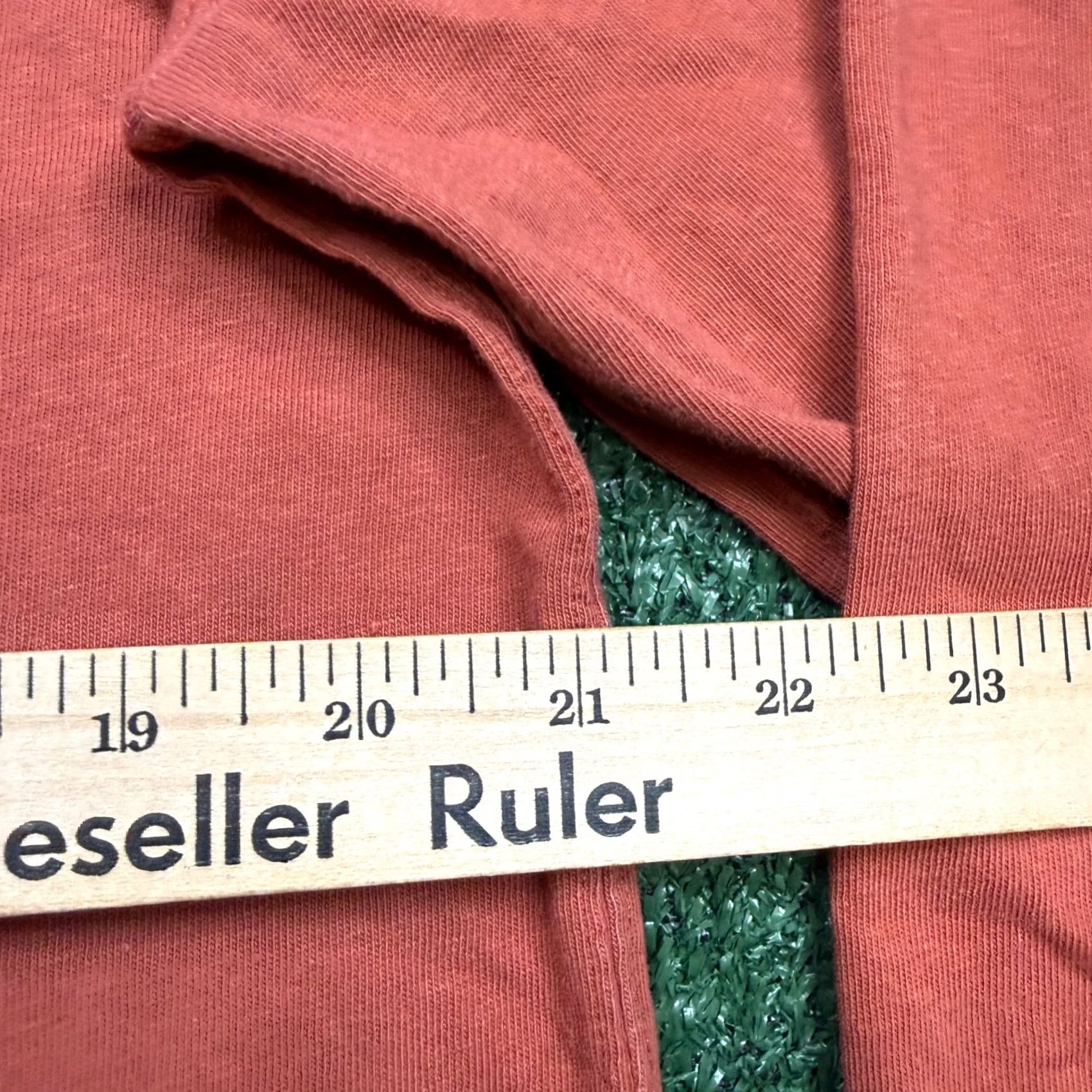 J.Crew VINTAGE J.CREW Shirt Mens L Orange Henley Long Sleeve Jersey Relaxed Fit Size US L / EU 52-54 / 3 - 6 Thumbnail
