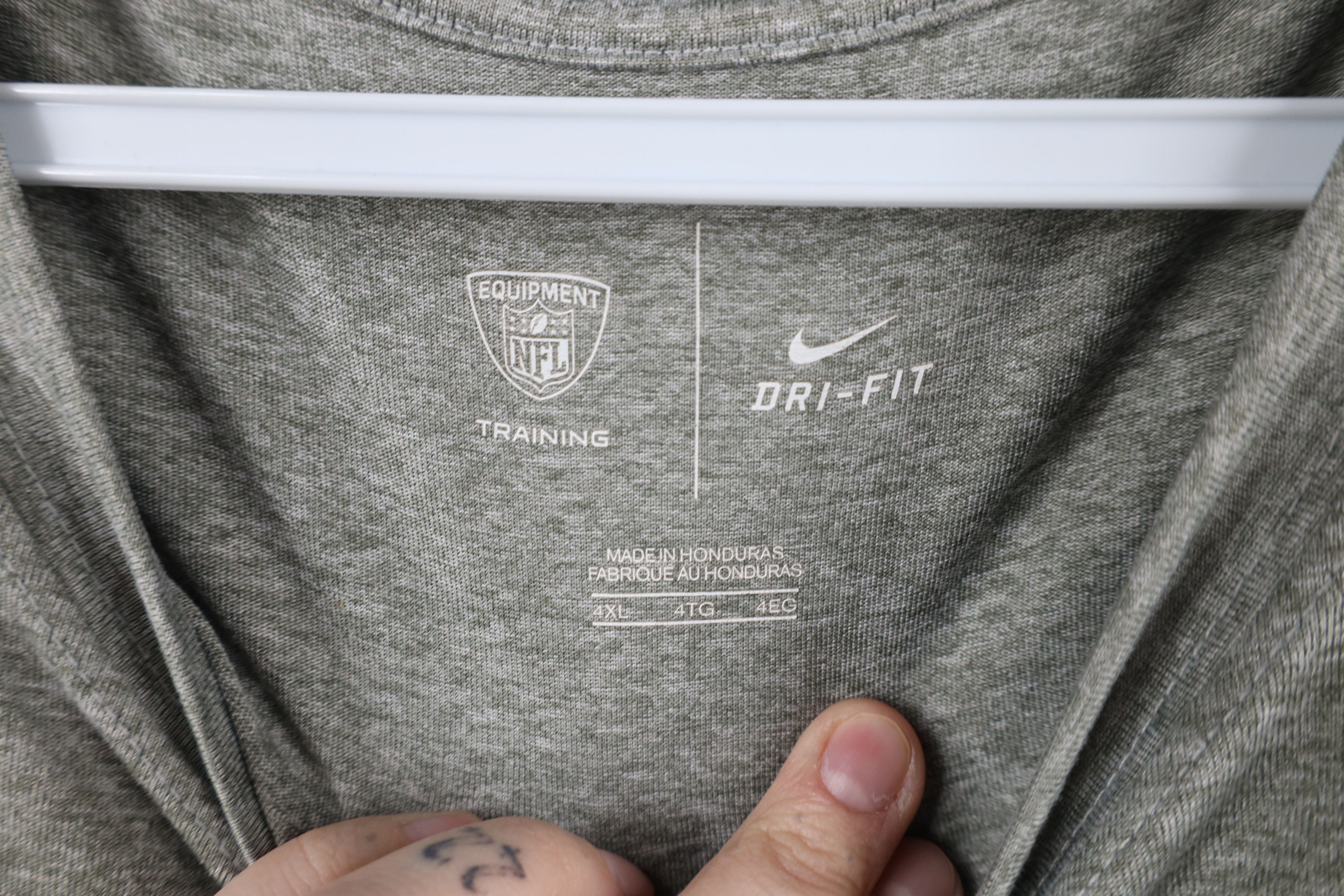 Nike × Vintage Nike NFL Detroit Lions Football Short Sleeve T-Shirt Gray Size US XXL / EU 58 / 5 - 9 Thumbnail