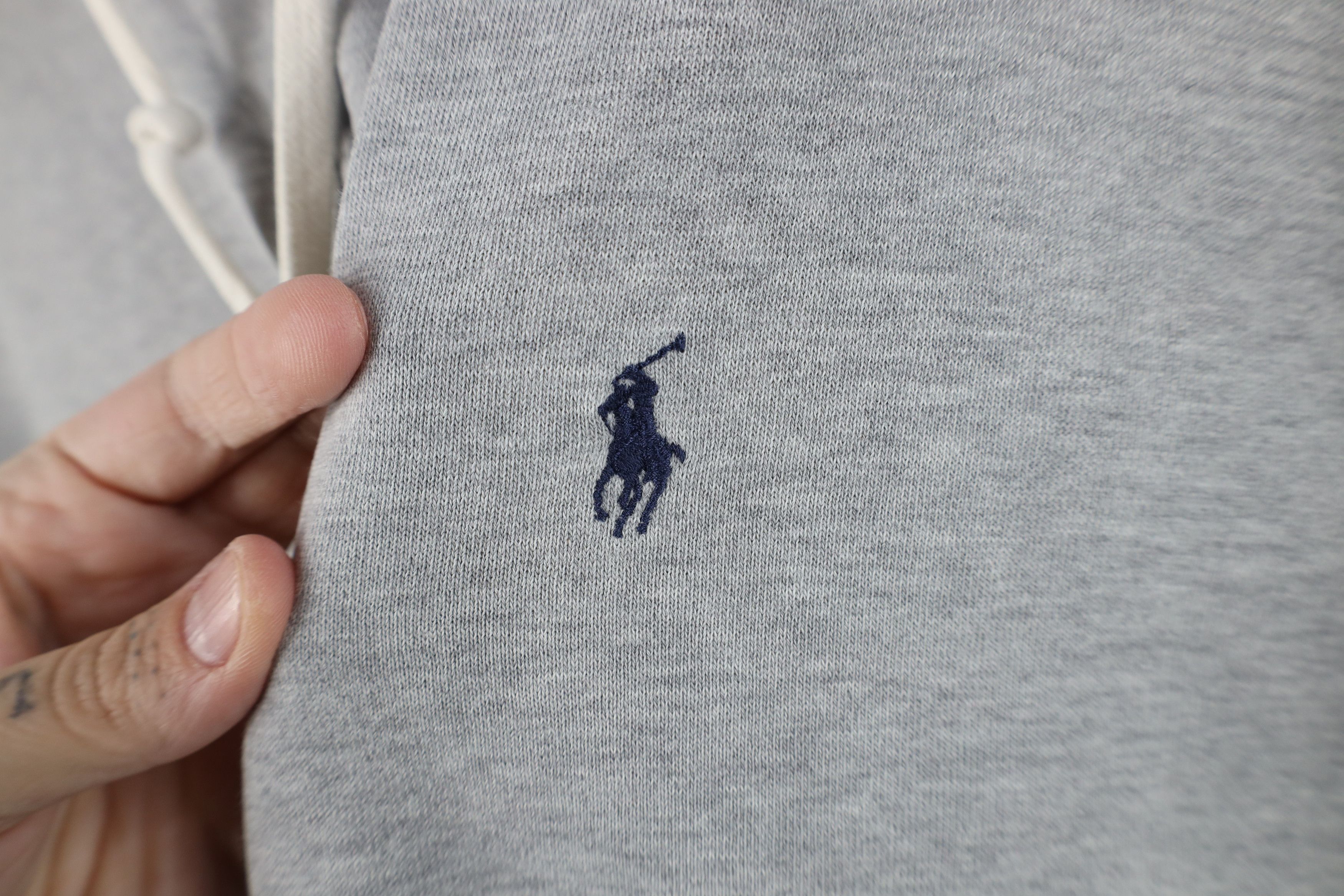 Polo Ralph Lauren Vintage 90s Ralph Lauren Full Zip Hoodie Sweatshirt Gray Size US L / EU 52-54 / 3 - 4 Thumbnail